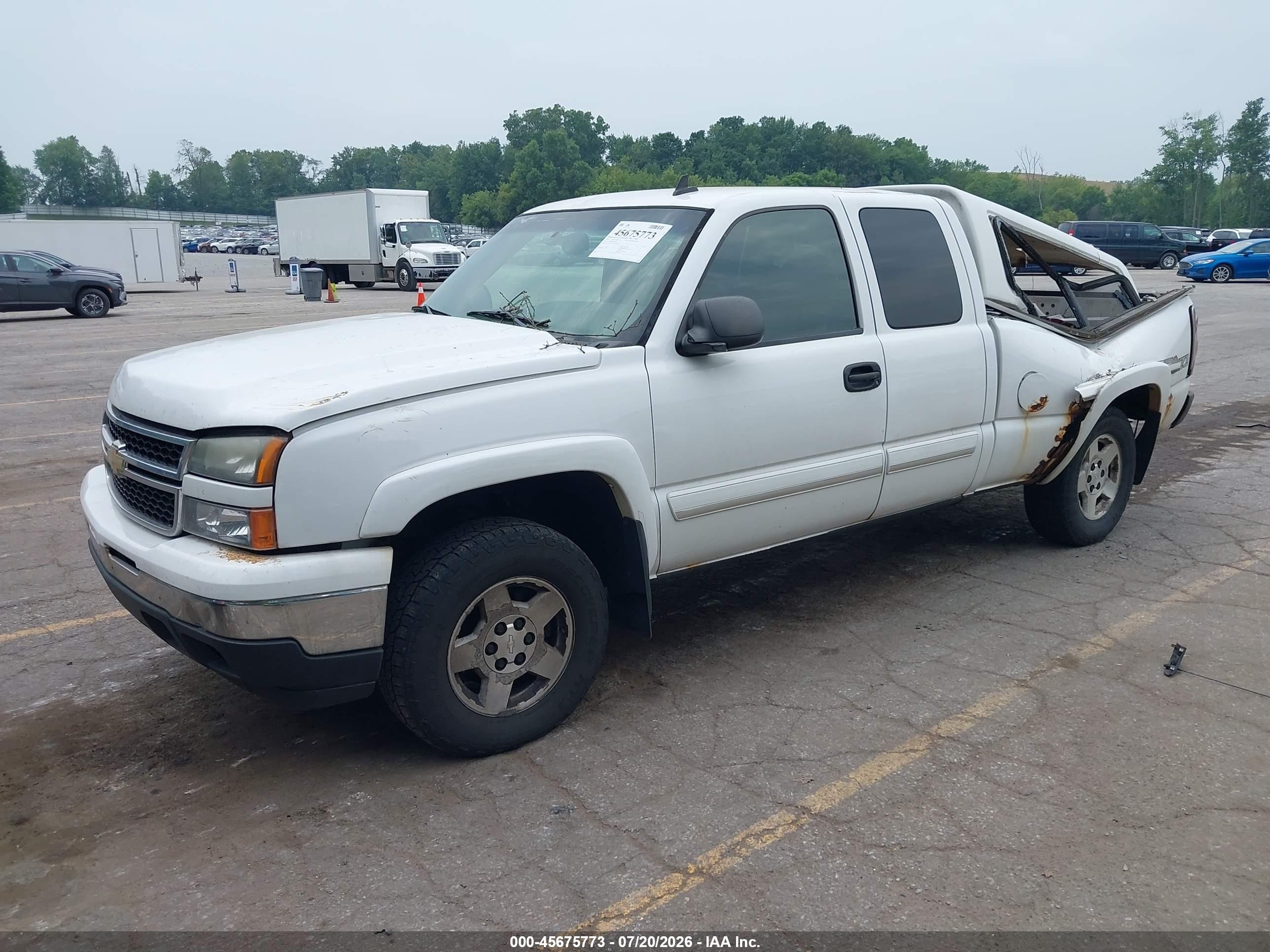 2006 Chevrolet Silverado 1500 Lt1 White vin: 1GCEK19Z26Z272352