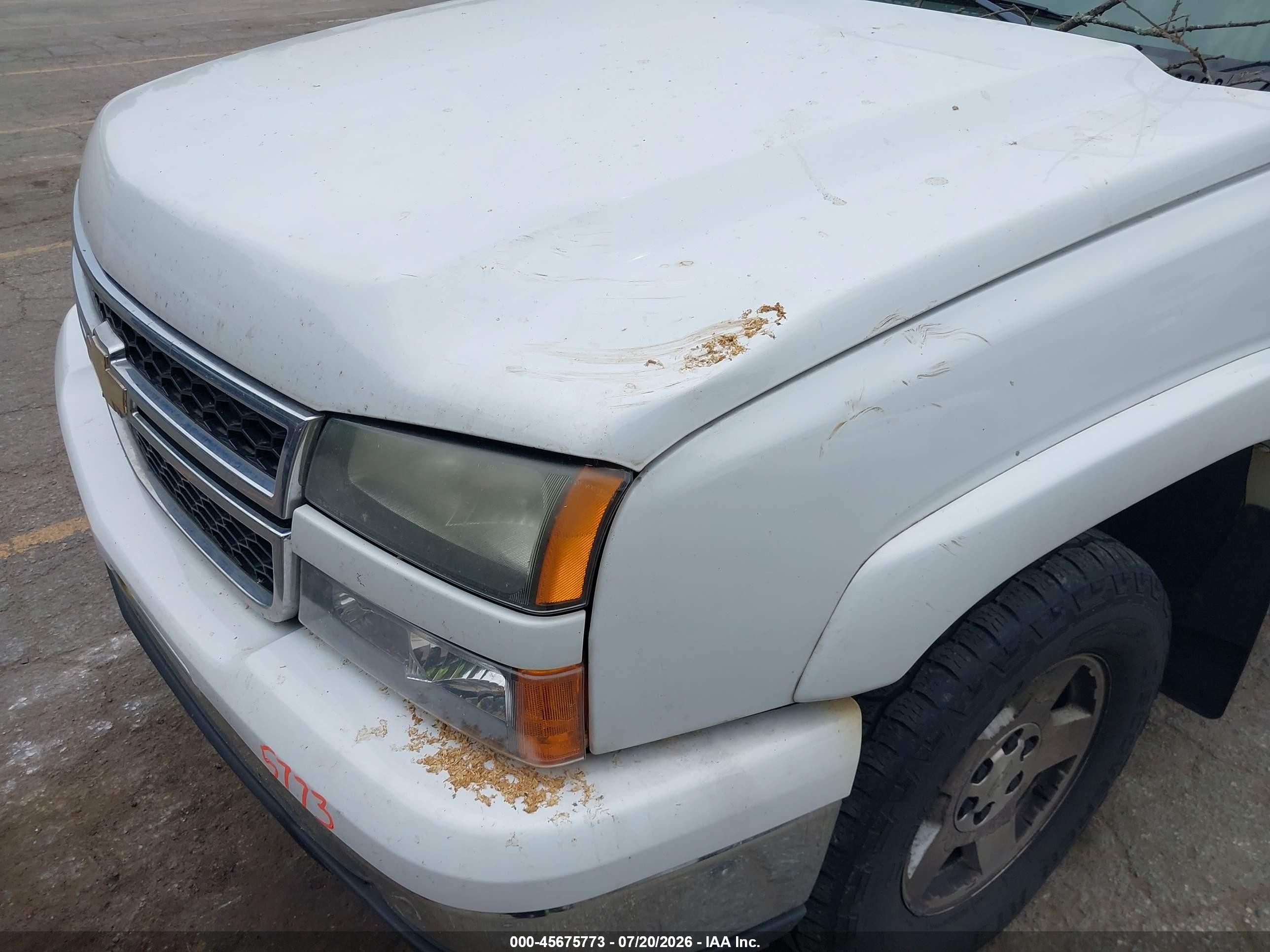 2006 Chevrolet Silverado 1500 Lt1 White vin: 1GCEK19Z26Z272352