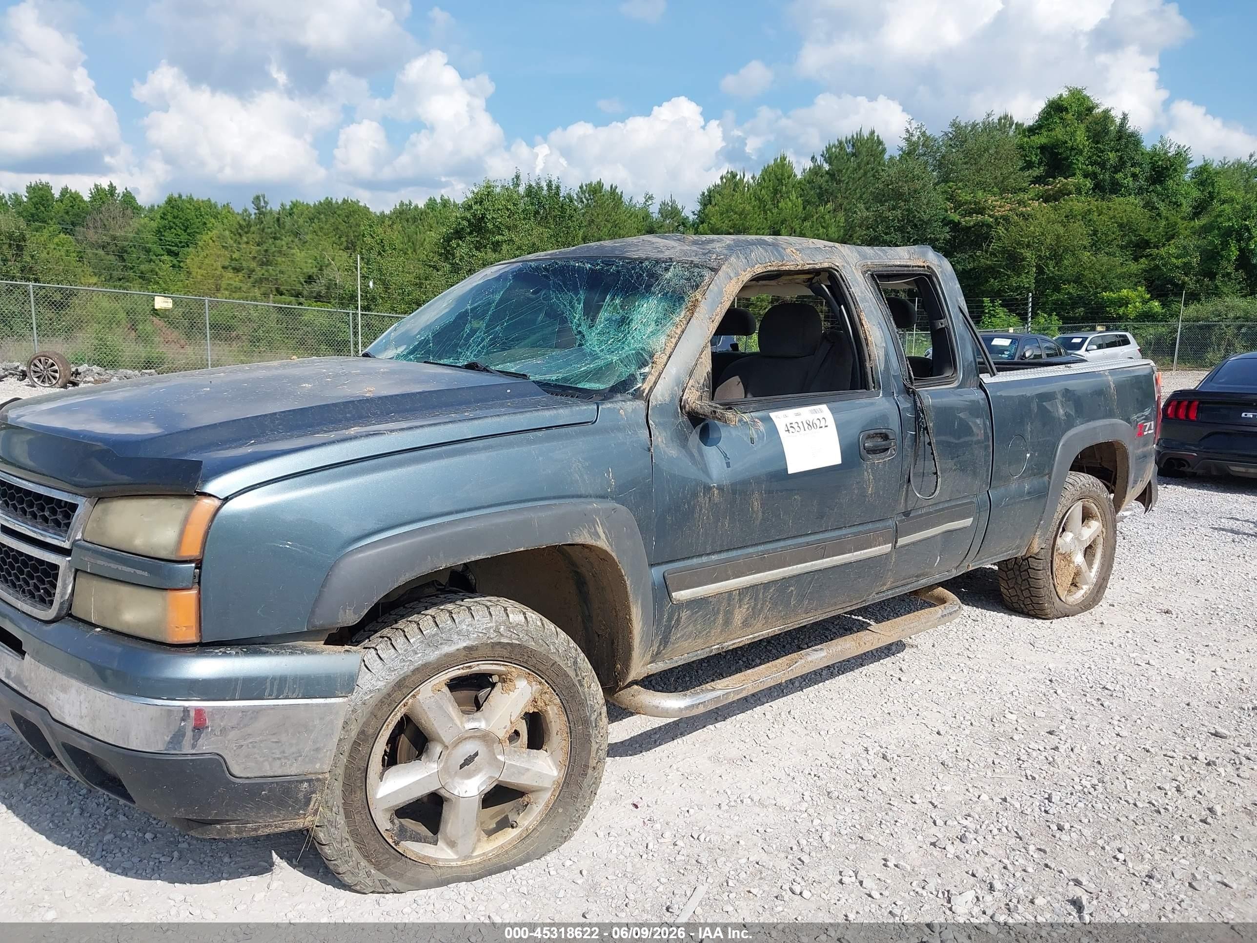 2007 Chevrolet Silverado 1500 Classic Lt1 Blue vin: 1GCEK19Z27Z193541