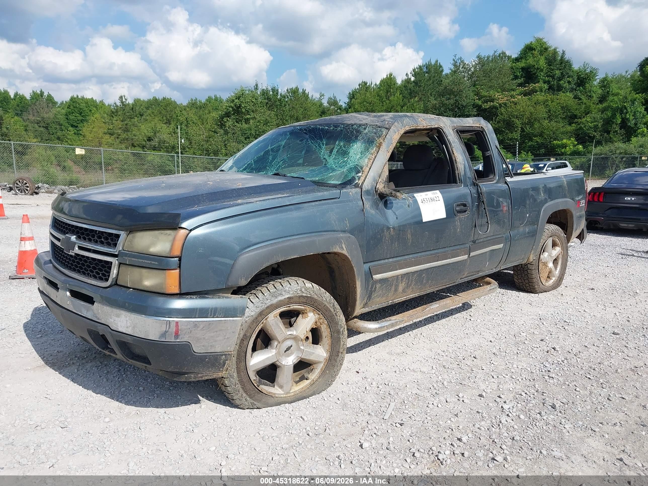 2007 Chevrolet Silverado 1500 Classic Lt1 Blue vin: 1GCEK19Z27Z193541