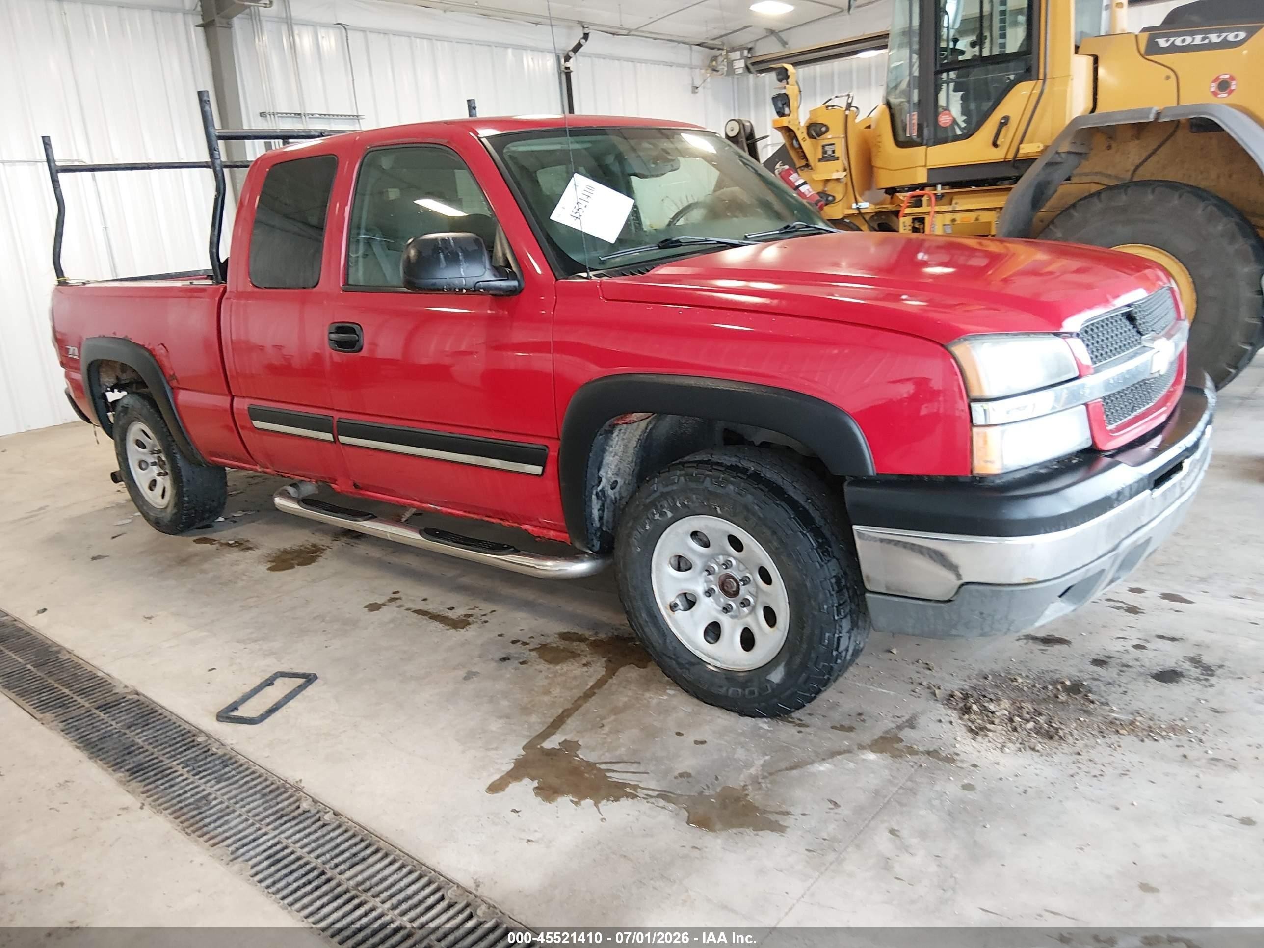 2005 Chevrolet Silverado 1500 Z71 Red vin: 1GCEK19Z35Z310041