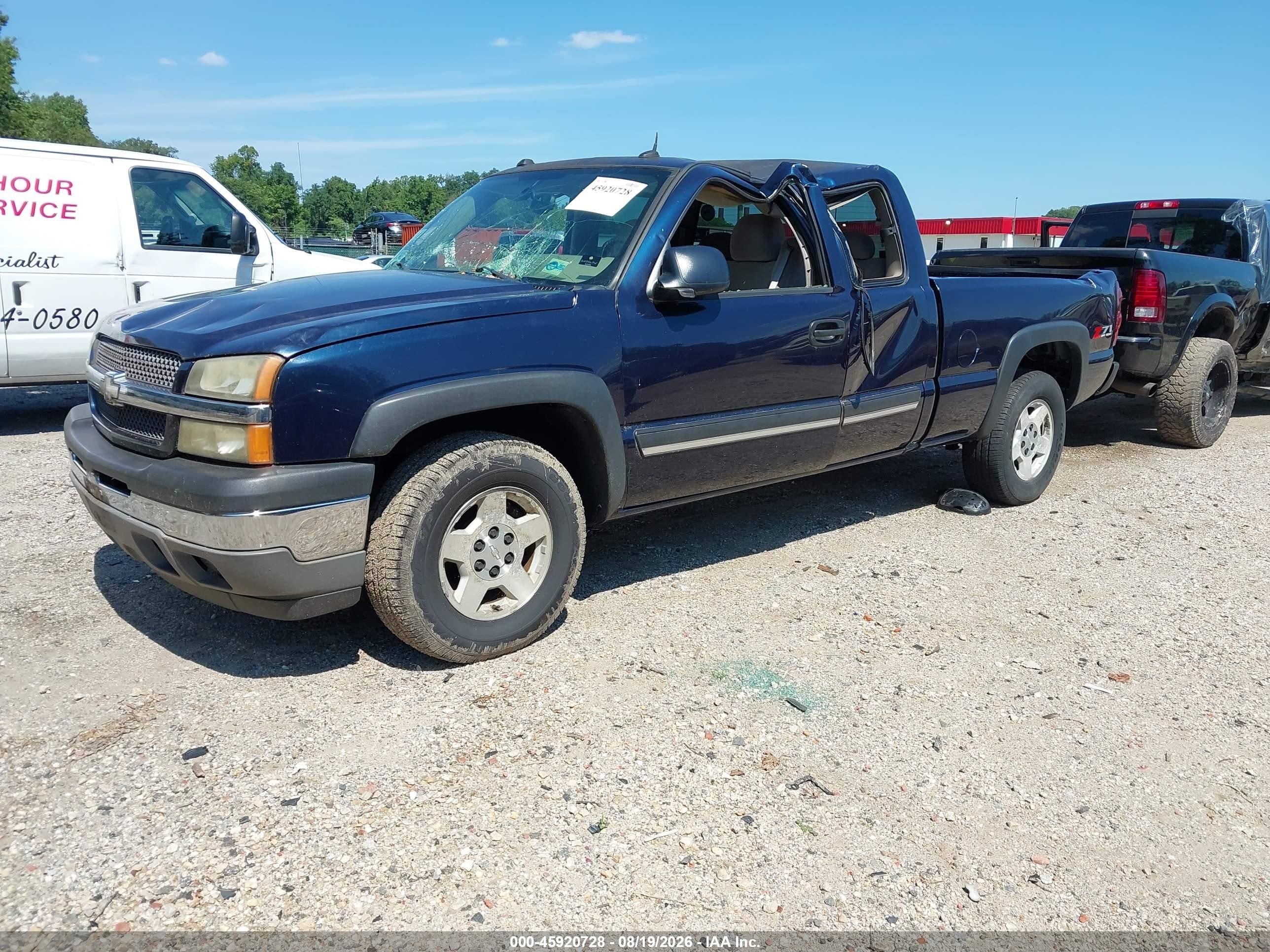 2005 Chevrolet Silverado 1500 Z71 Blue vin: 1GCEK19Z45Z178505