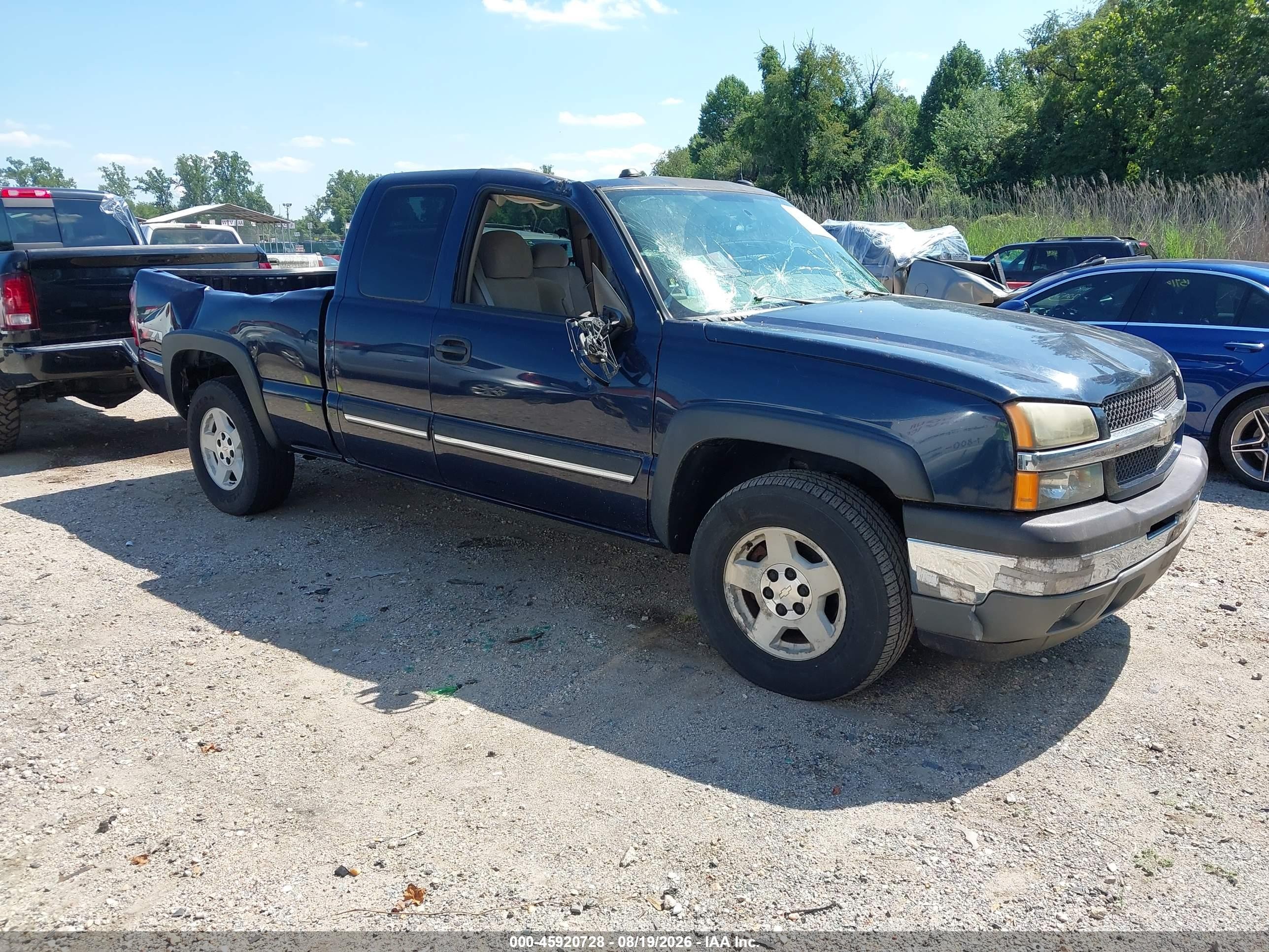 2005 Chevrolet Silverado 1500 Z71 Blue vin: 1GCEK19Z45Z178505