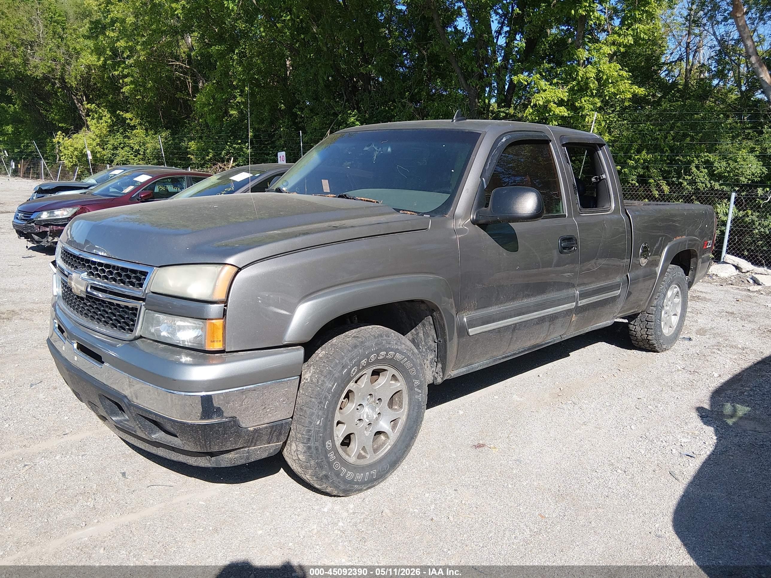 2006 Chevrolet Silverado 1500 Ls Gray vin: 1GCEK19Z46Z192096