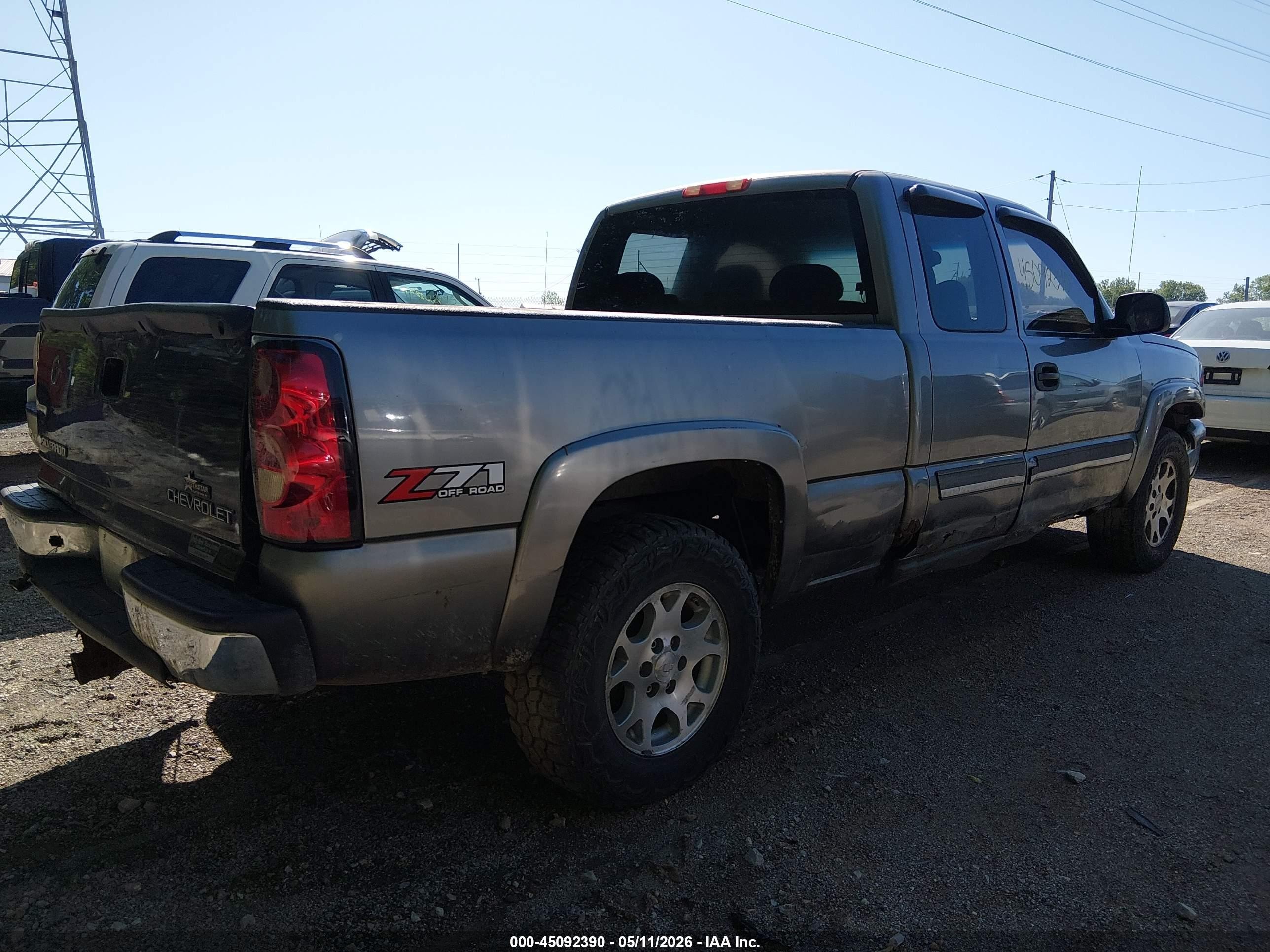 2006 Chevrolet Silverado 1500 Ls Gray vin: 1GCEK19Z46Z192096