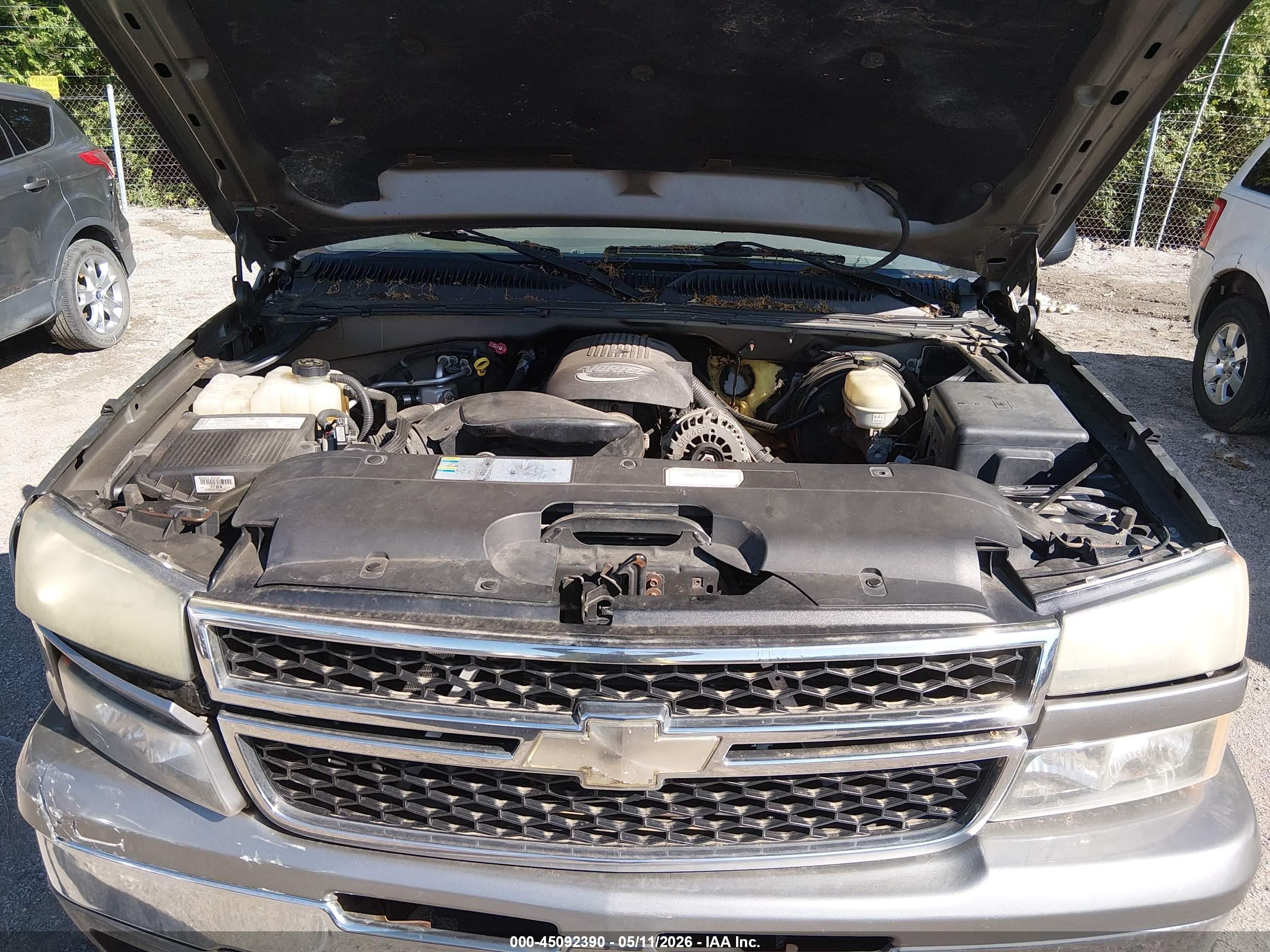 2006 Chevrolet Silverado 1500 Ls Gray vin: 1GCEK19Z46Z192096