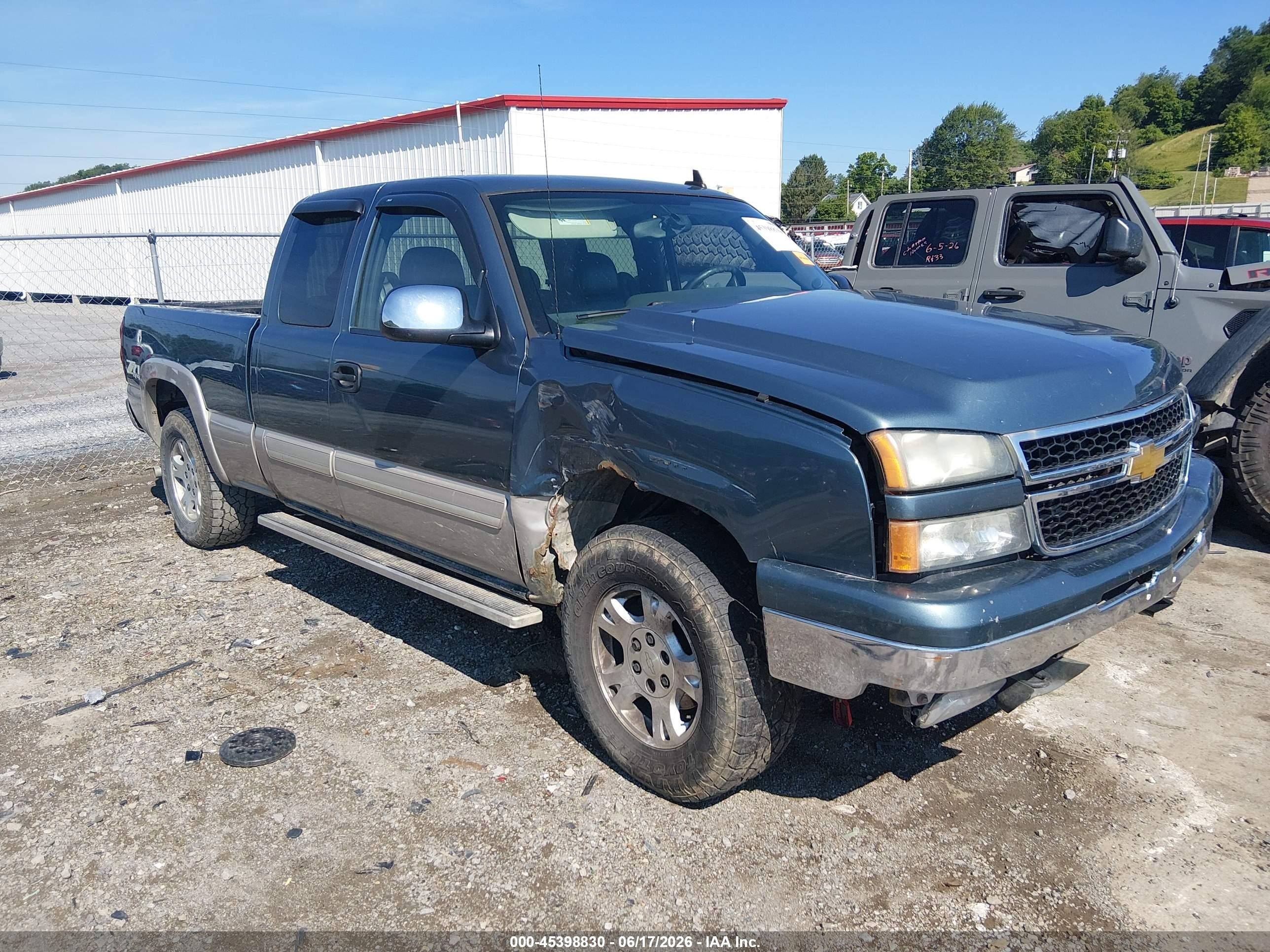 2006 Chevrolet Silverado 1500 Lt3 Синий vin: 1GCEK19Z46Z268917
