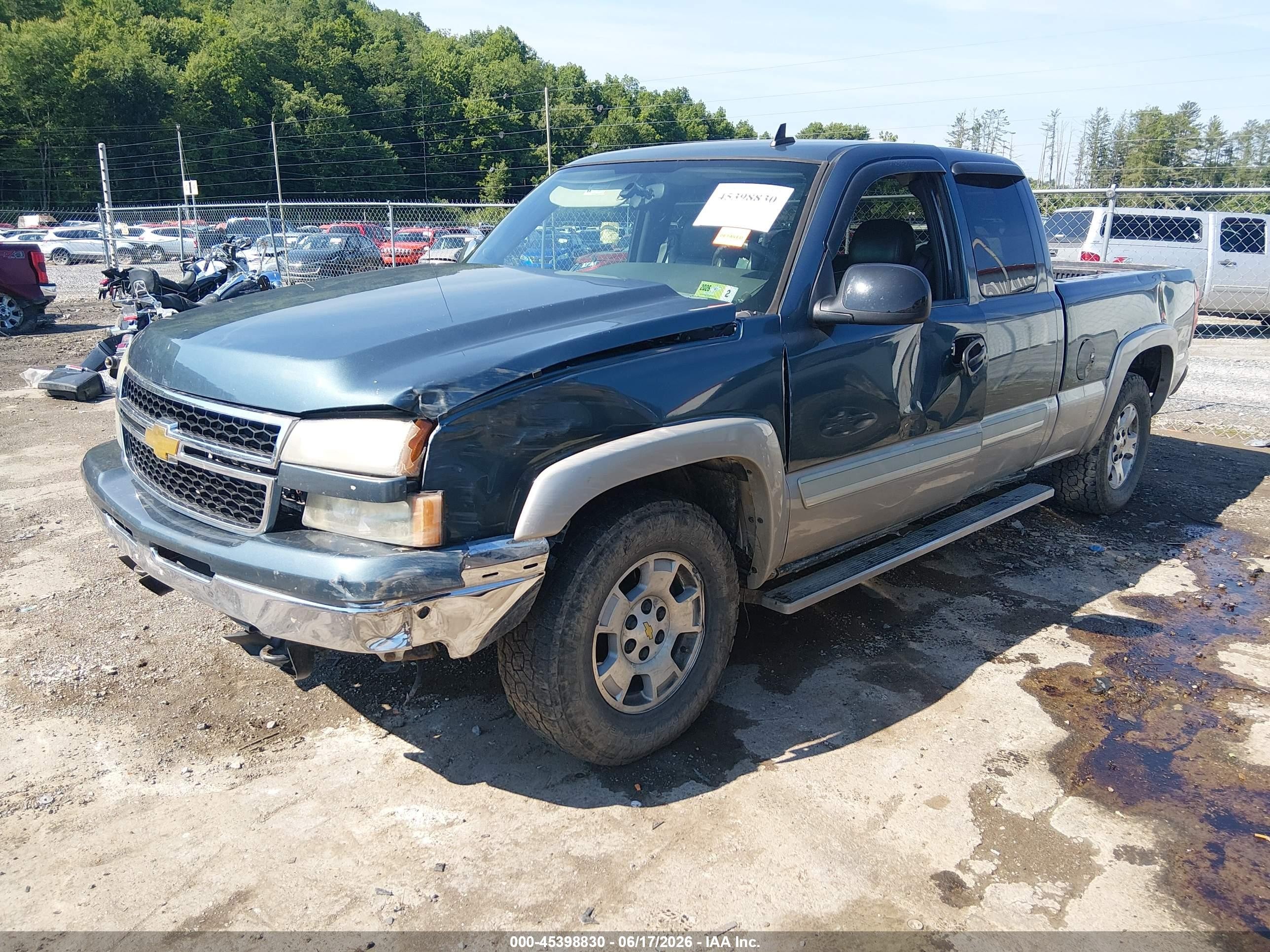 2006 Chevrolet Silverado 1500 Lt3 Blue vin: 1GCEK19Z46Z268917