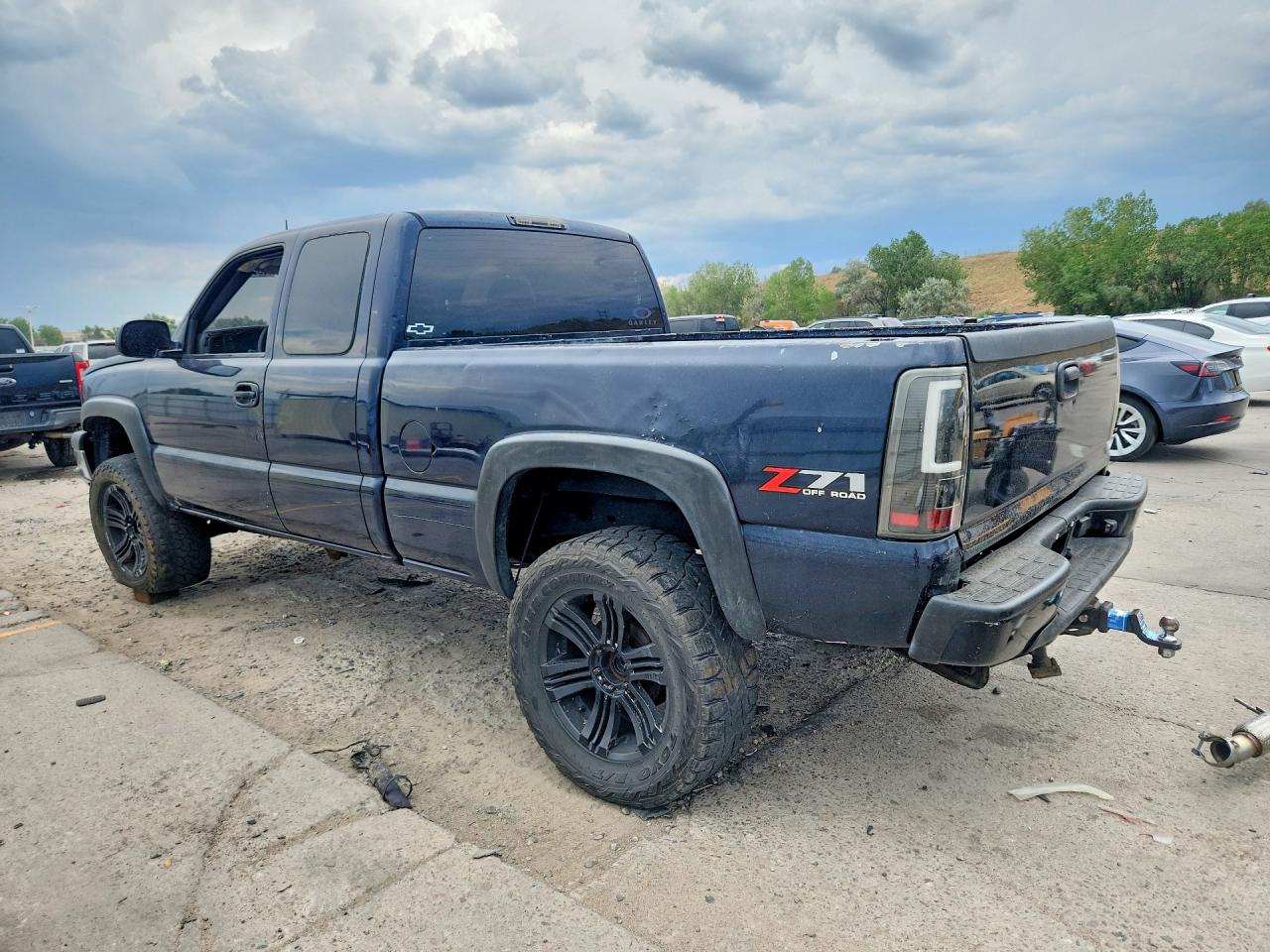 2005 Chevrolet Silverado K1500 Blue vin: 1GCEK19Z55Z244933