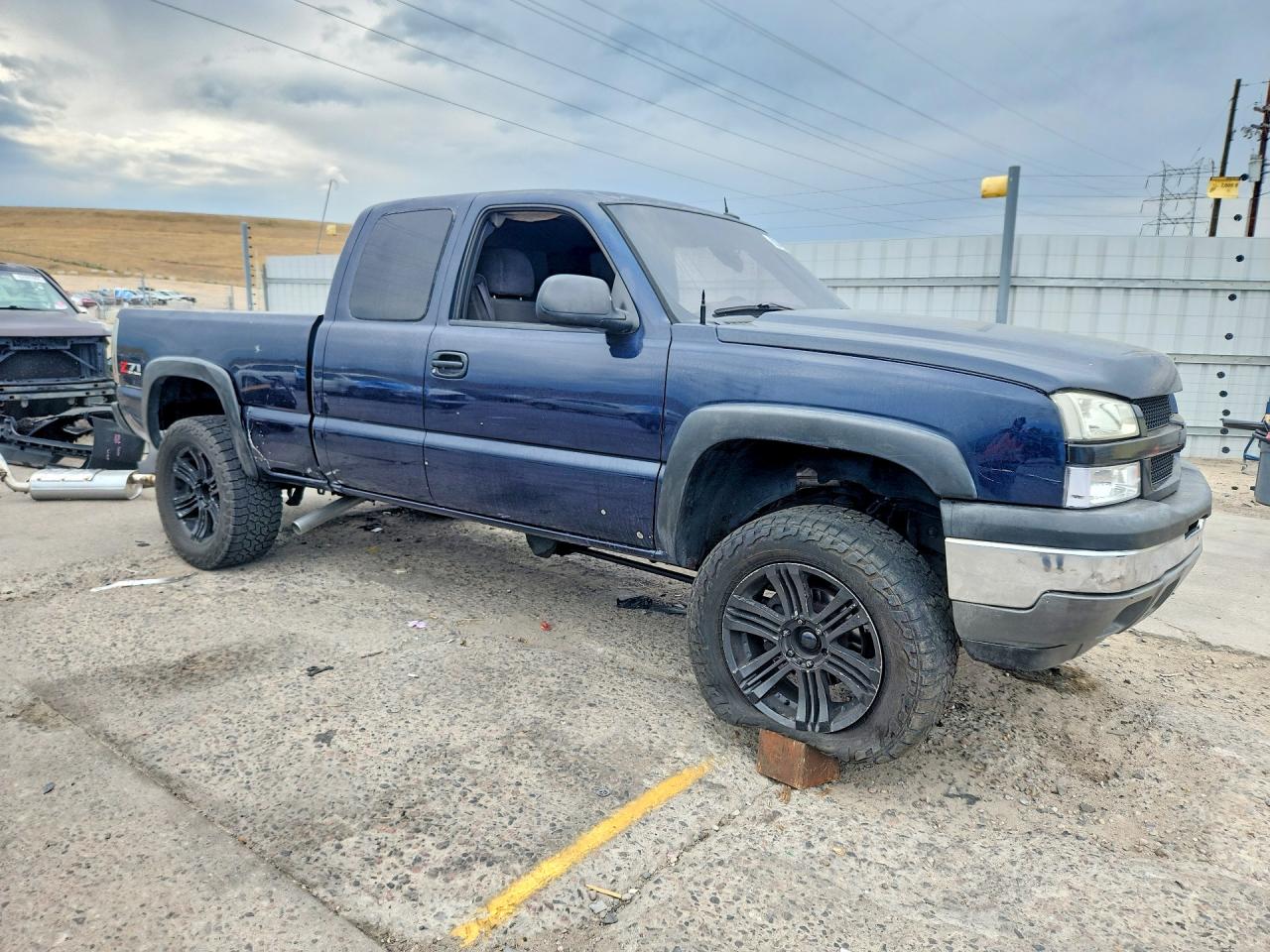 2005 Chevrolet Silverado K1500 Blue vin: 1GCEK19Z55Z244933