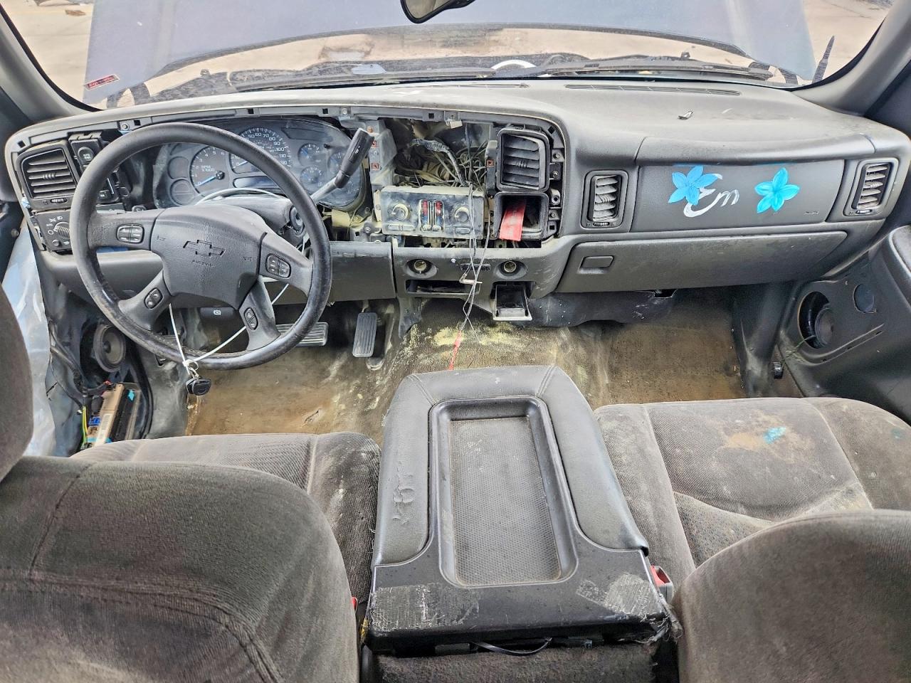 2005 Chevrolet Silverado K1500 Blue vin: 1GCEK19Z55Z244933