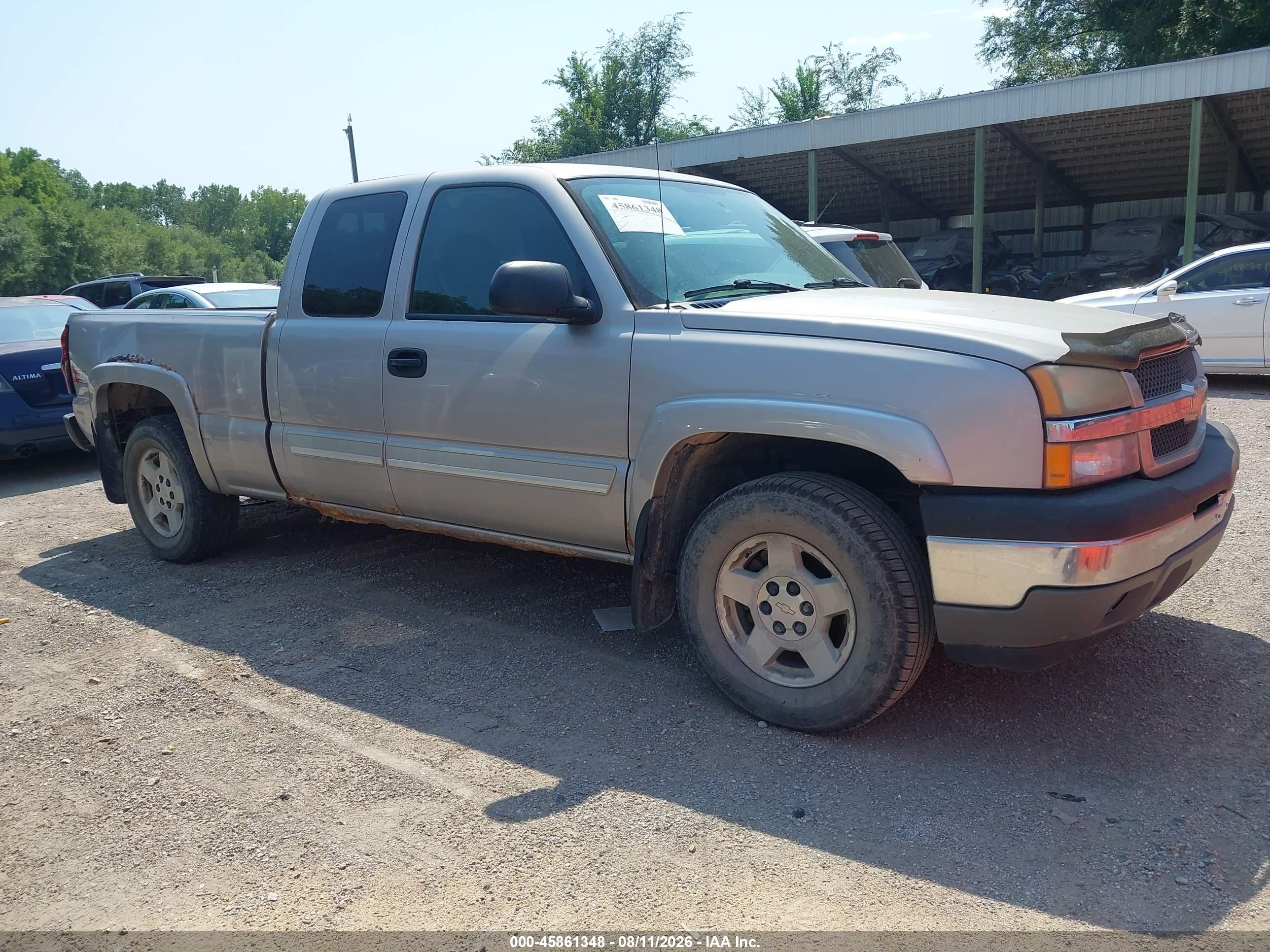 2005 Chevrolet Silverado 1500 Z71 Silver vin: 1GCEK19Z55Z301647