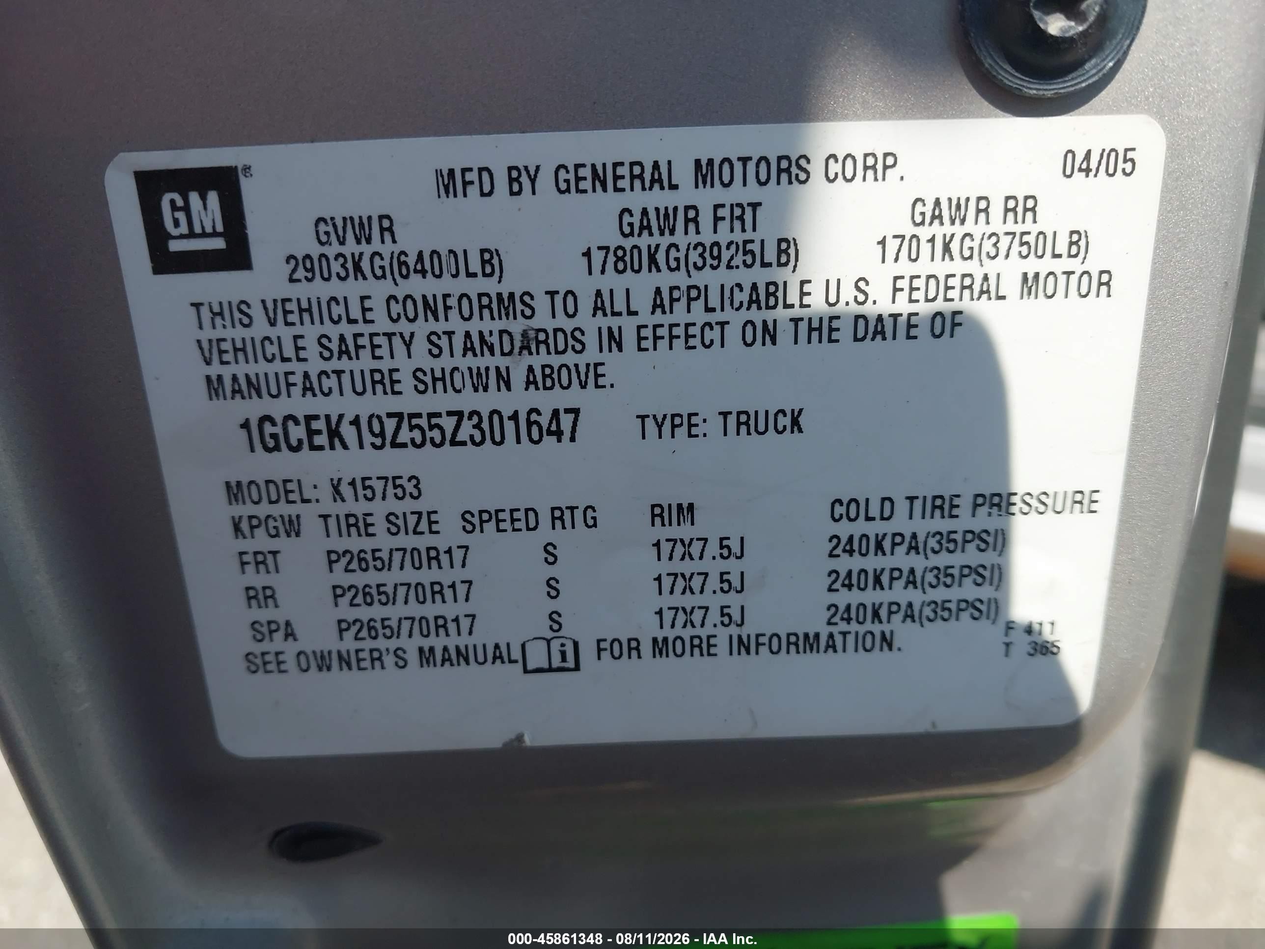 2005 Chevrolet Silverado 1500 Z71 Серебряный vin: 1GCEK19Z55Z301647