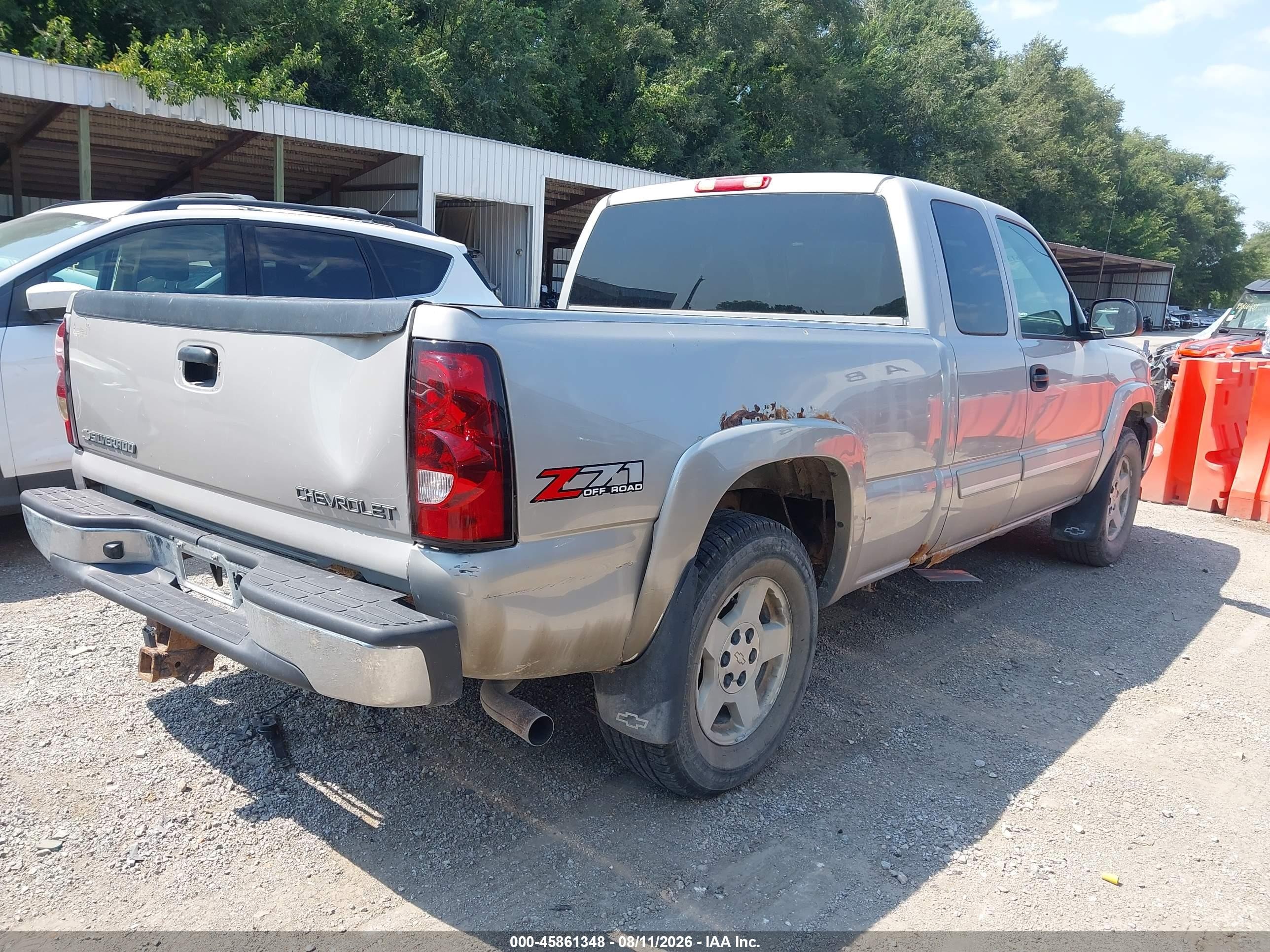 2005 Chevrolet Silverado 1500 Z71 Серебряный vin: 1GCEK19Z55Z301647