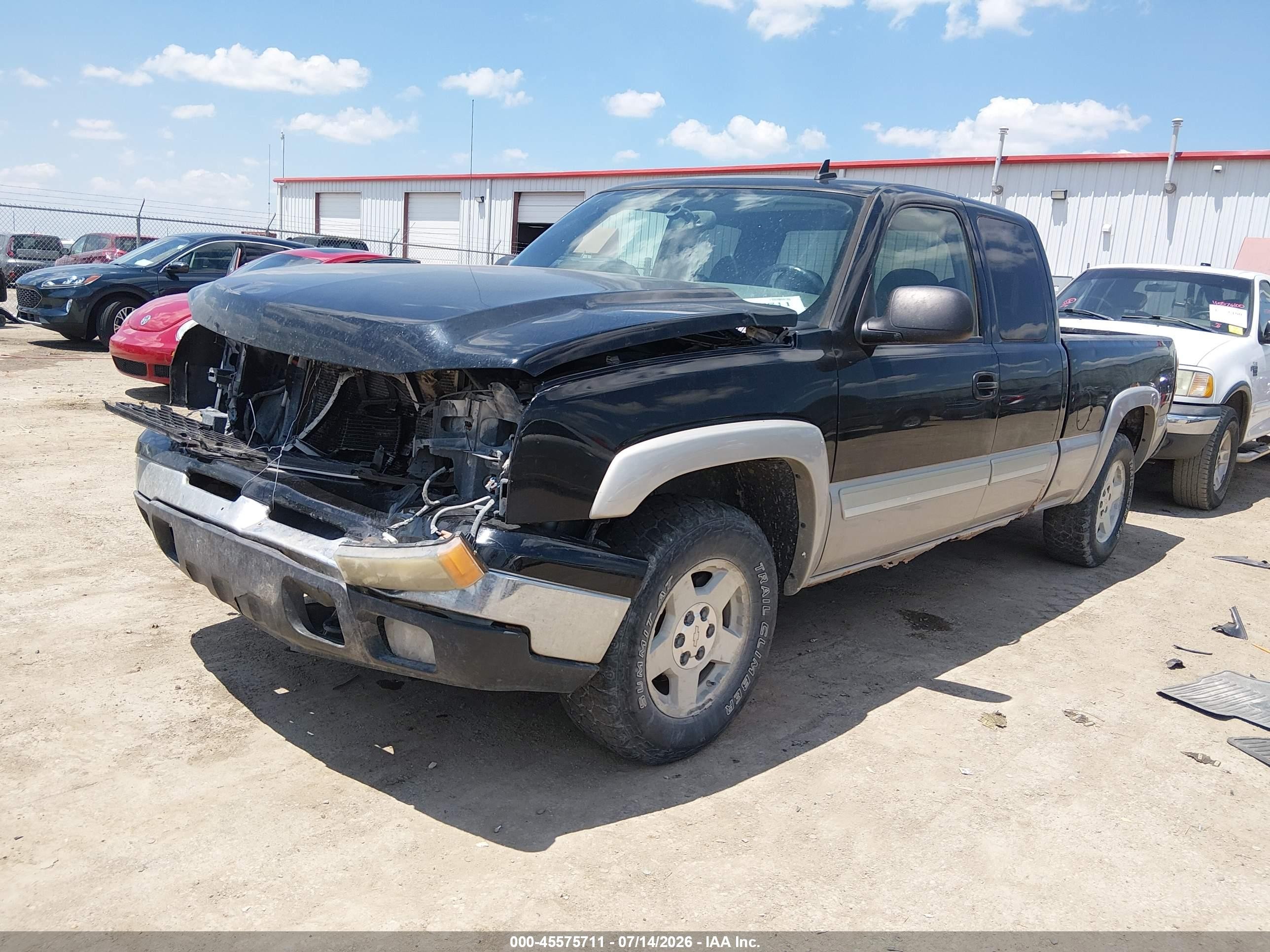 2006 Chevrolet Silverado 1500 Lt1 Black vin: 1GCEK19Z56Z159138
