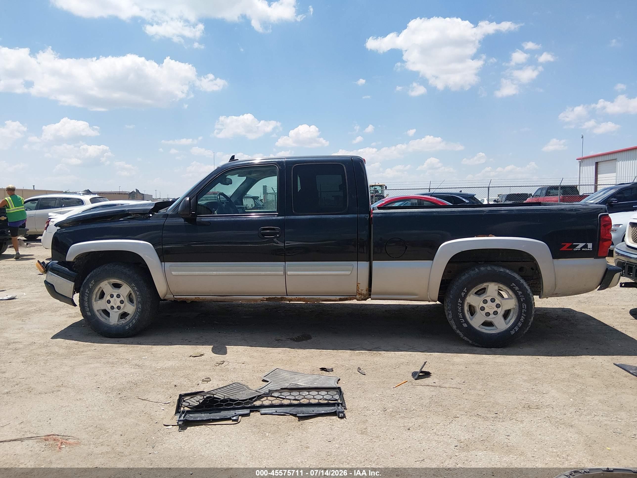 2006 Chevrolet Silverado 1500 Lt1 Black vin: 1GCEK19Z56Z159138