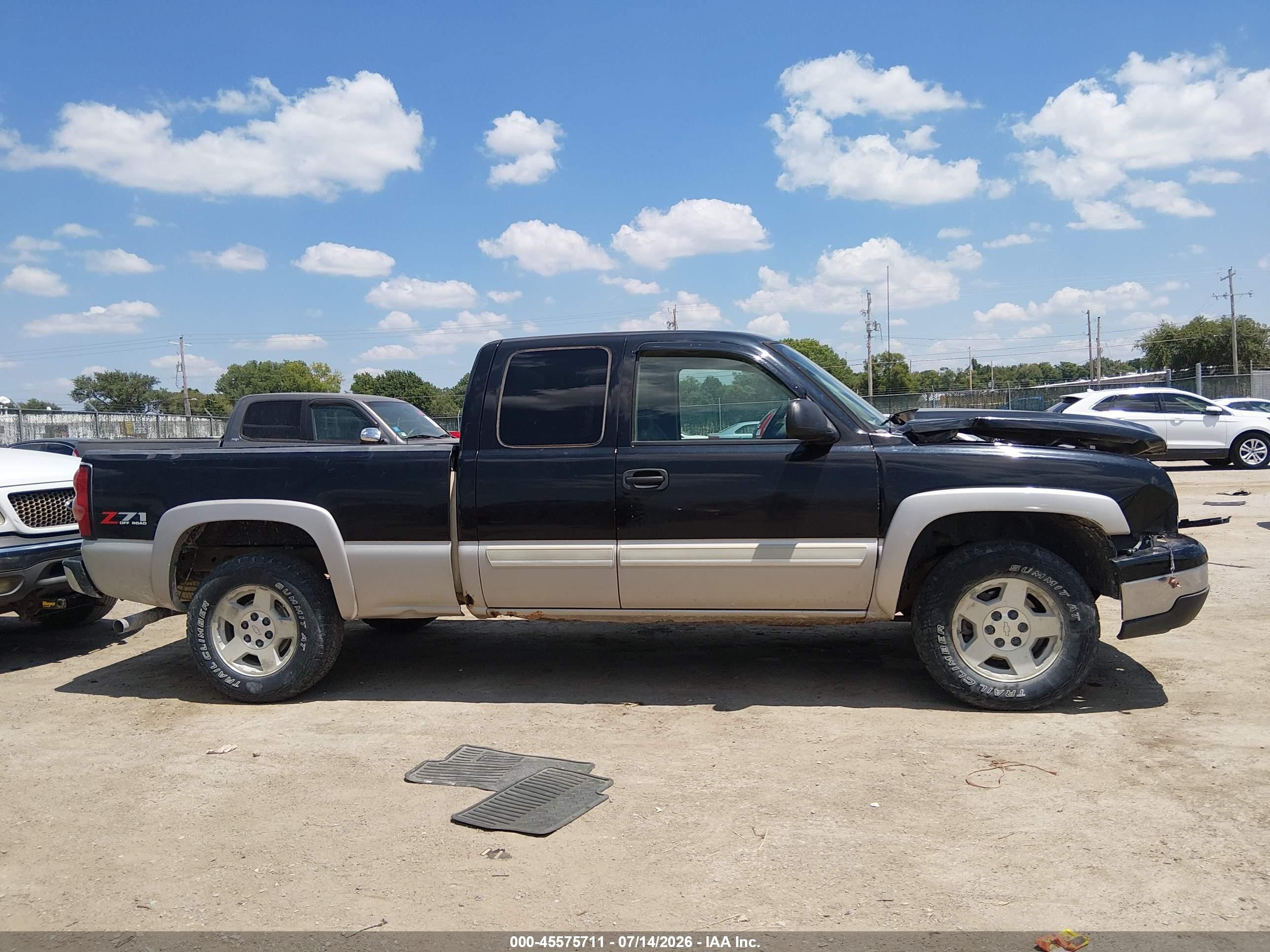 2006 Chevrolet Silverado 1500 Lt1 Black vin: 1GCEK19Z56Z159138