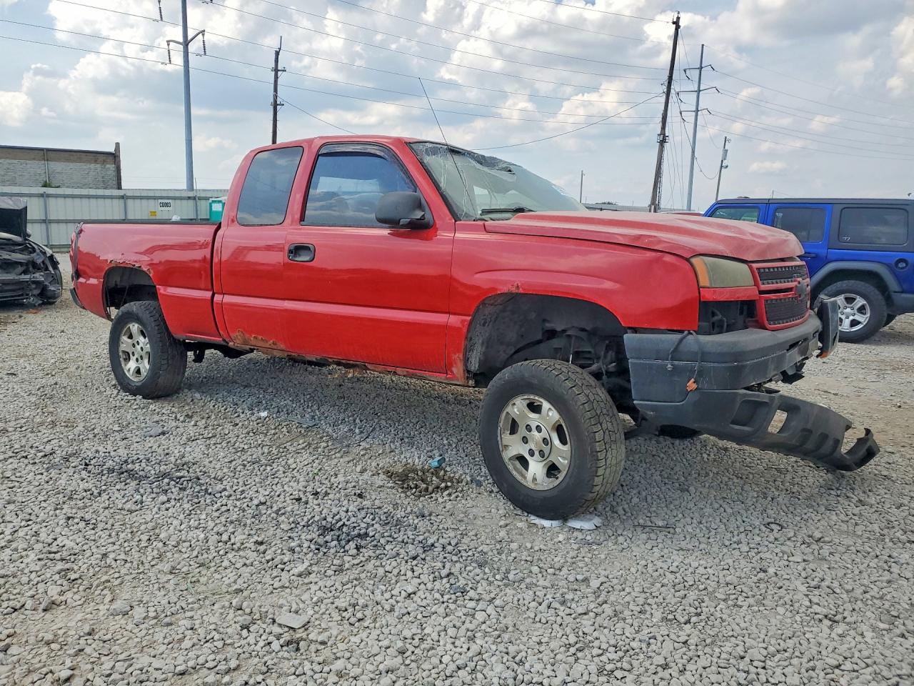 2006 Chevrolet Silverado K1500 Red vin: 1GCEK19Z56Z184928