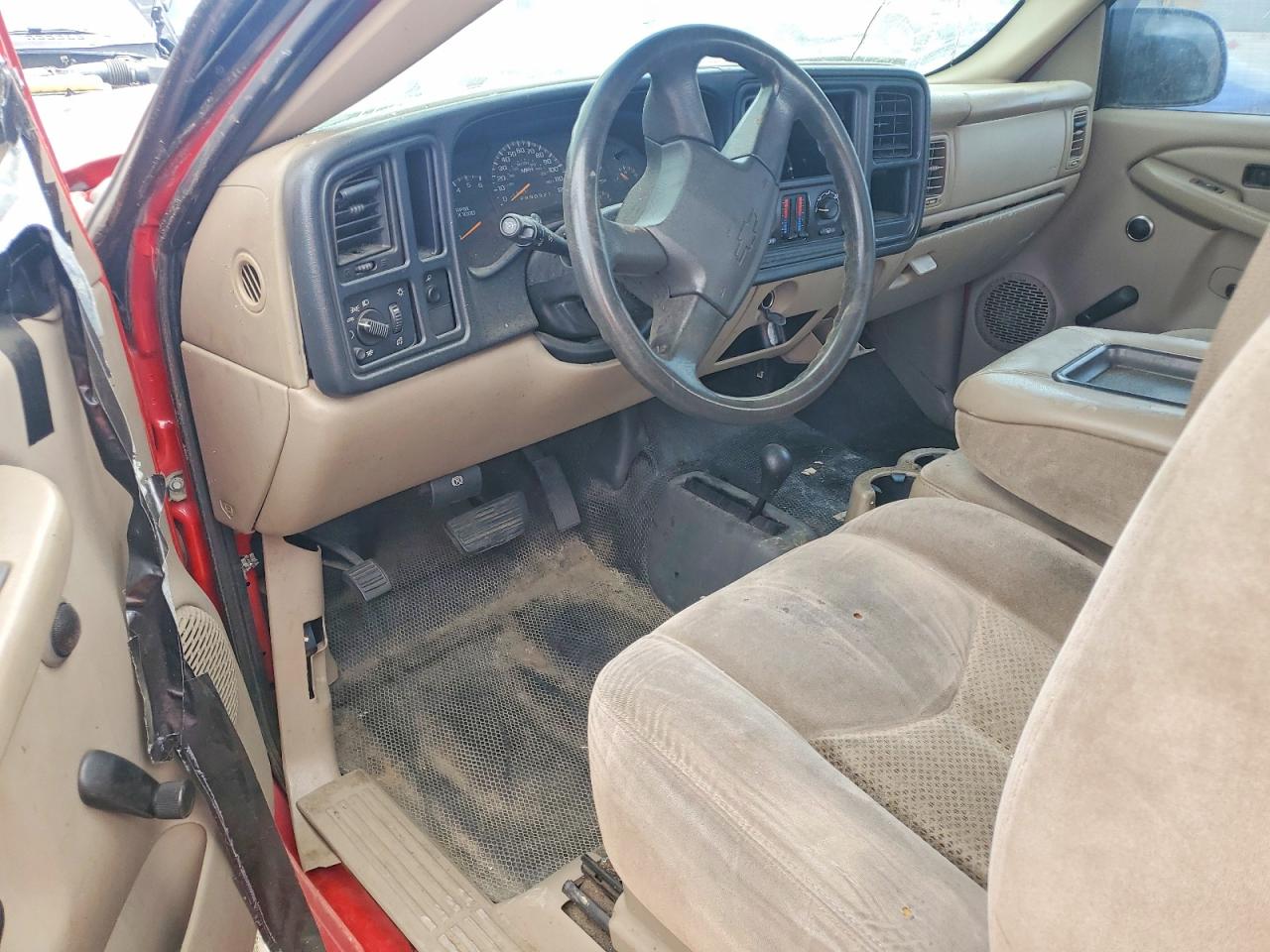 2006 Chevrolet Silverado K1500 Red vin: 1GCEK19Z56Z184928
