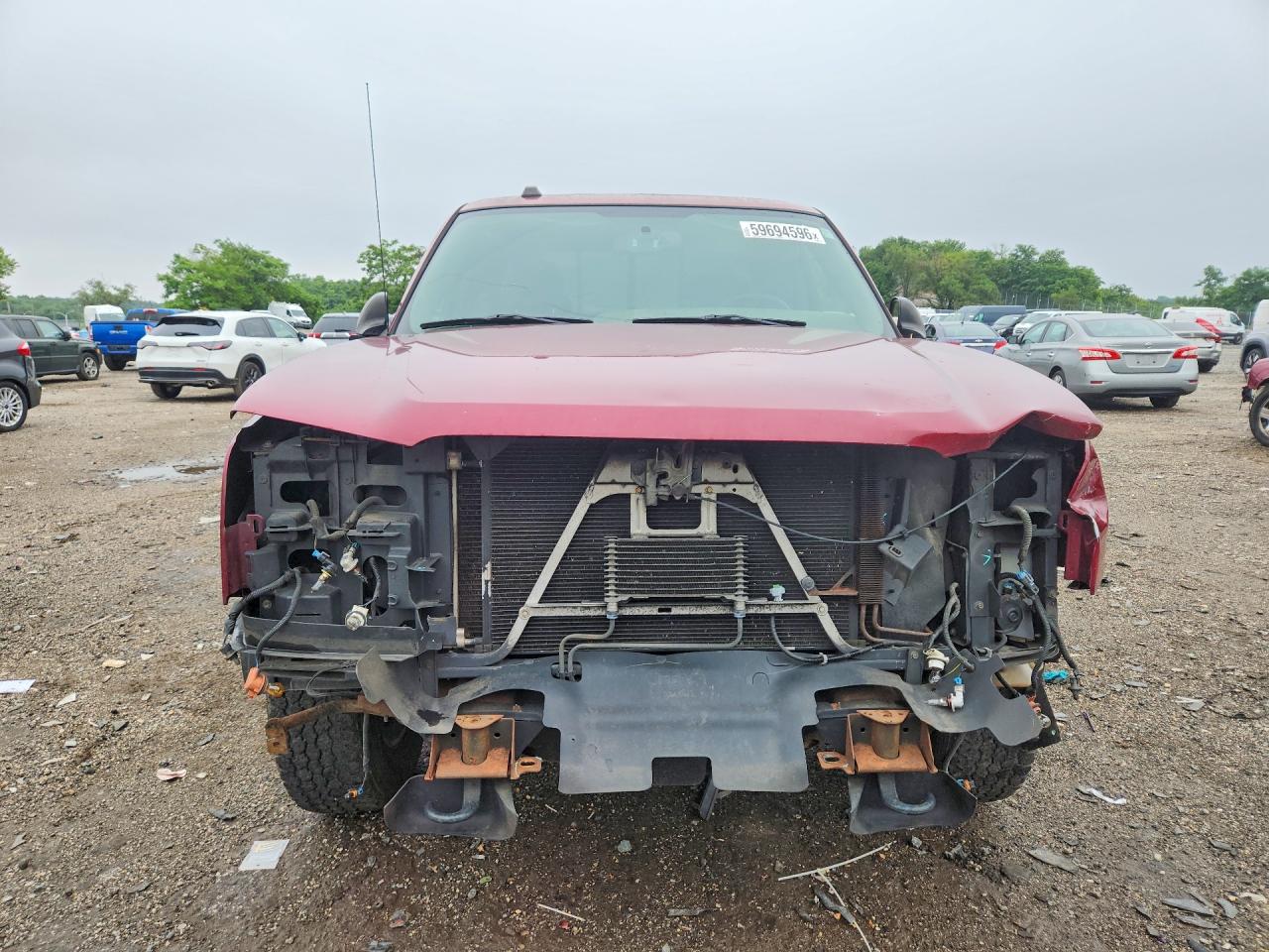 2005 Chevrolet Silverado K1500 Red vin: 1GCEK19Z75Z188221