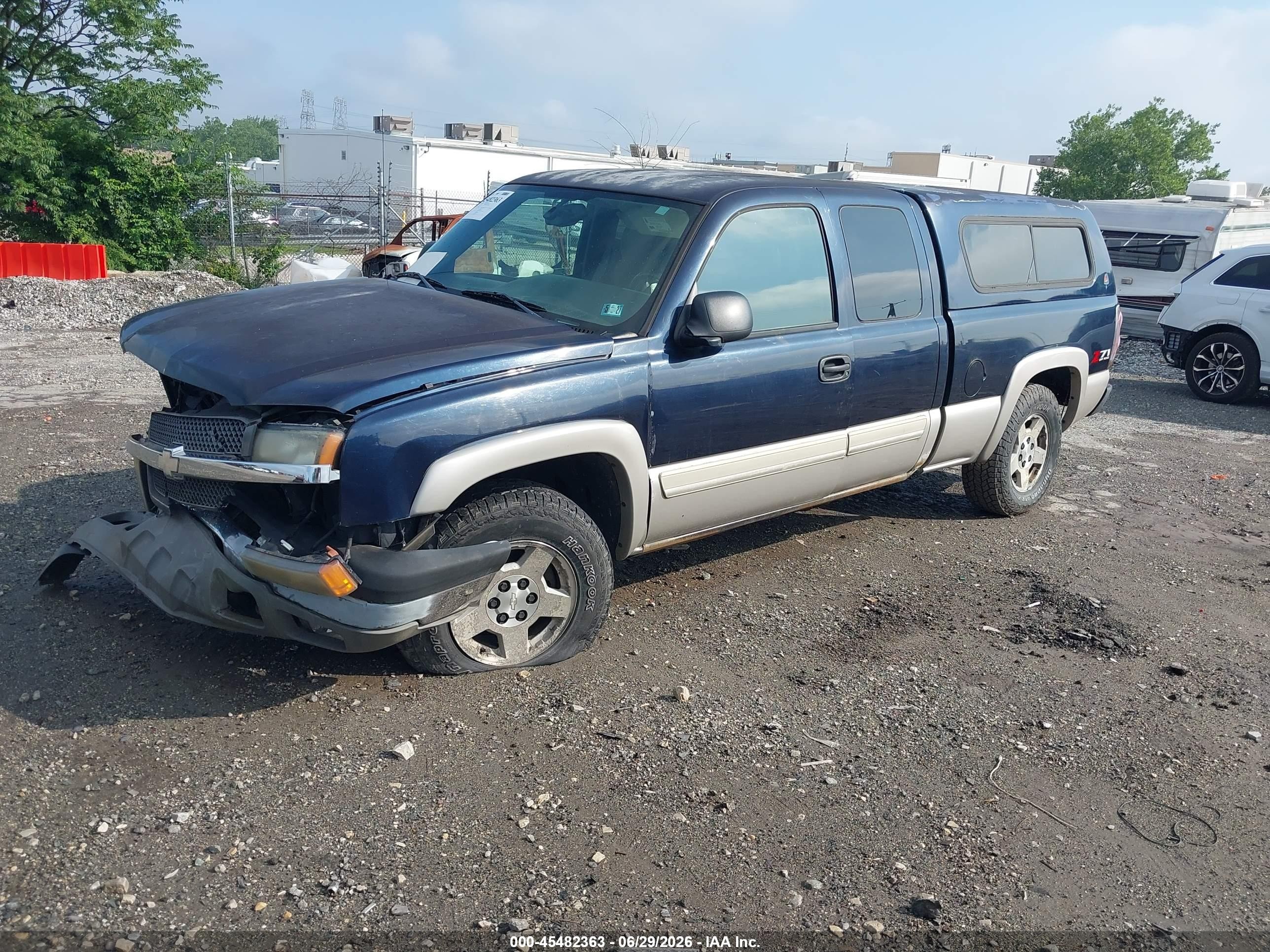 2005 Chevrolet Silverado 1500 Z71 Dark Blue vin: 1GCEK19Z85Z130795