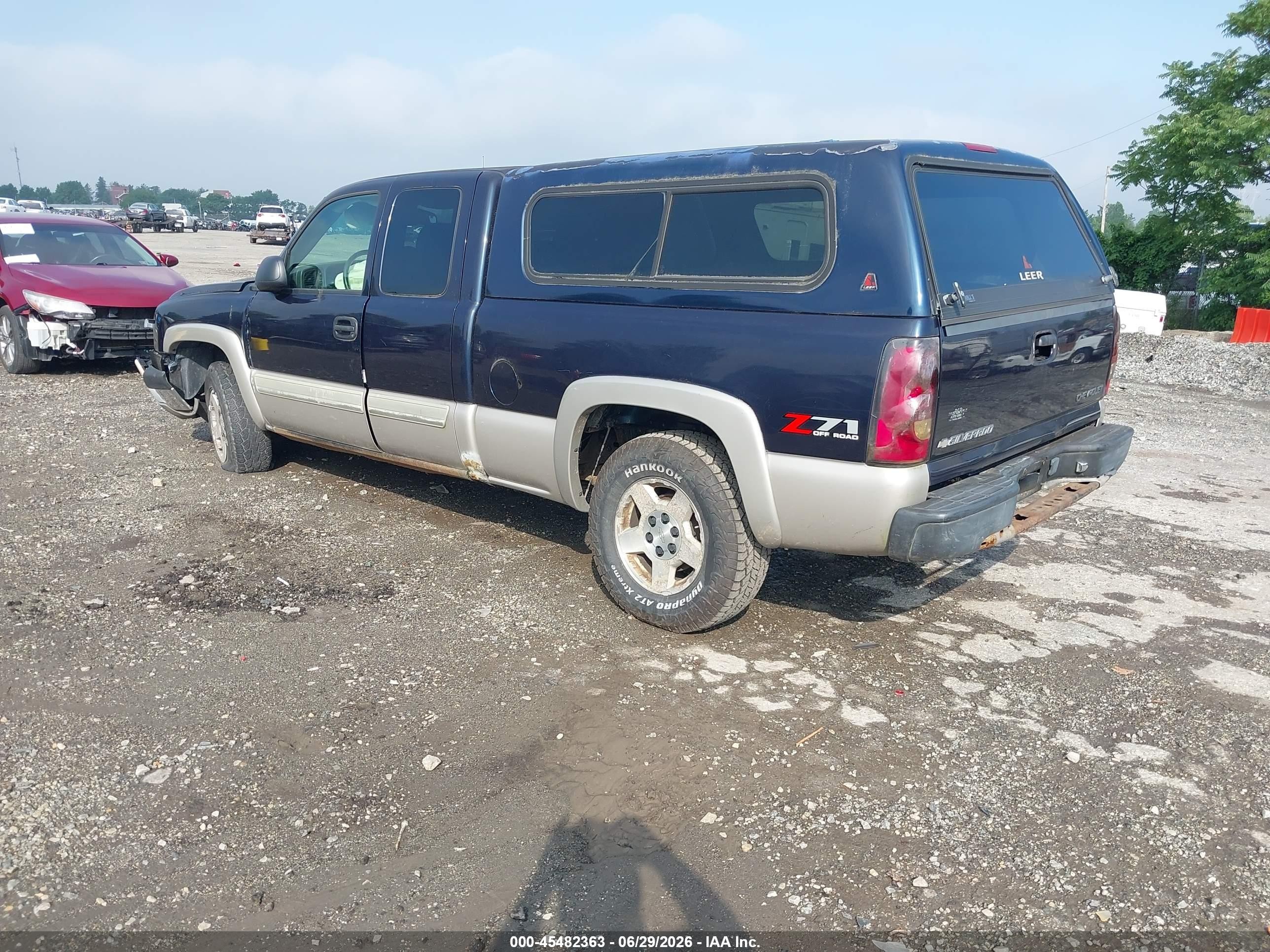 2005 Chevrolet Silverado 1500 Z71 Dark Blue vin: 1GCEK19Z85Z130795