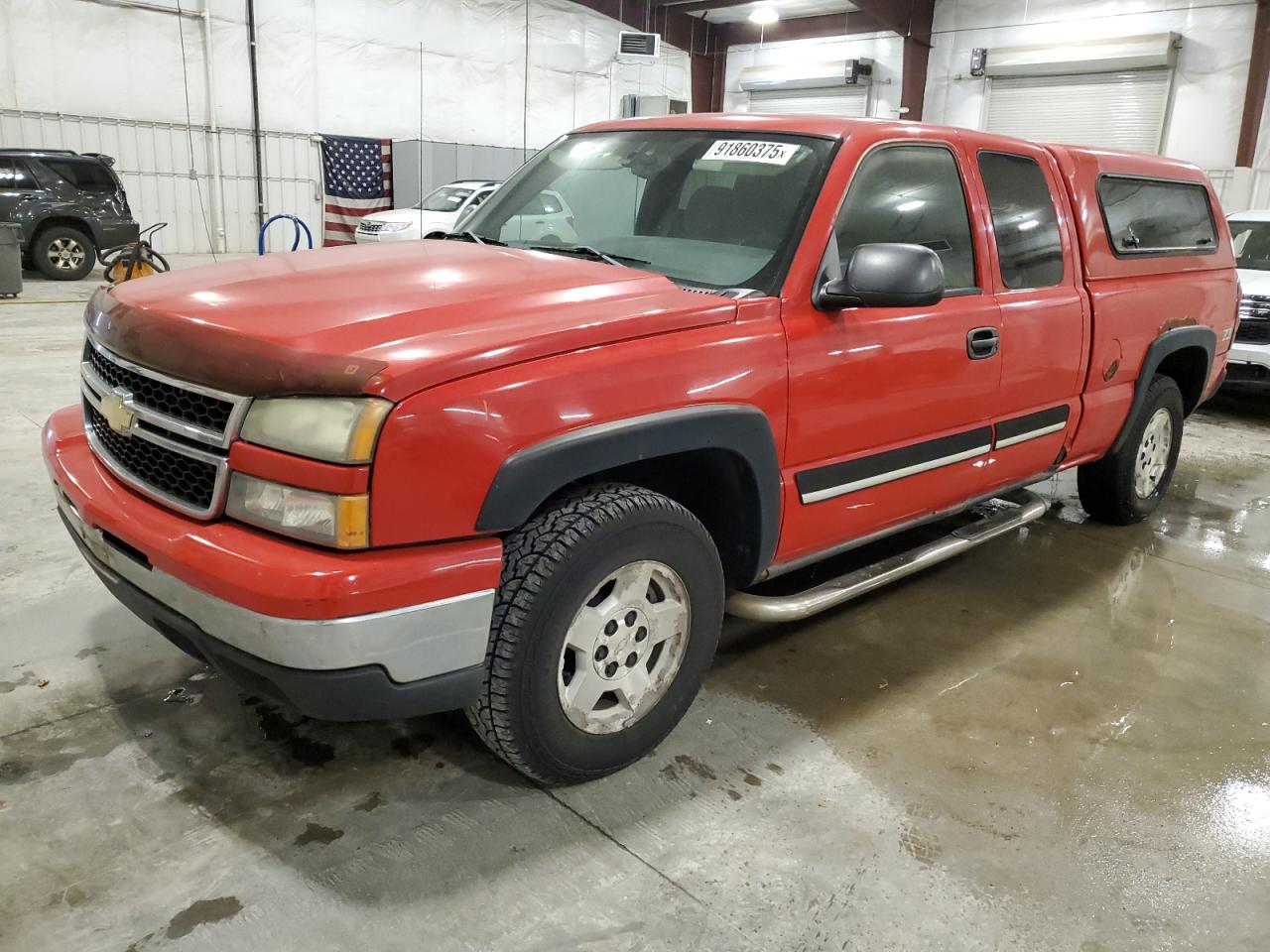 2006 Chevrolet Silverado K1500 Red vin: 1GCEK19Z86Z208686