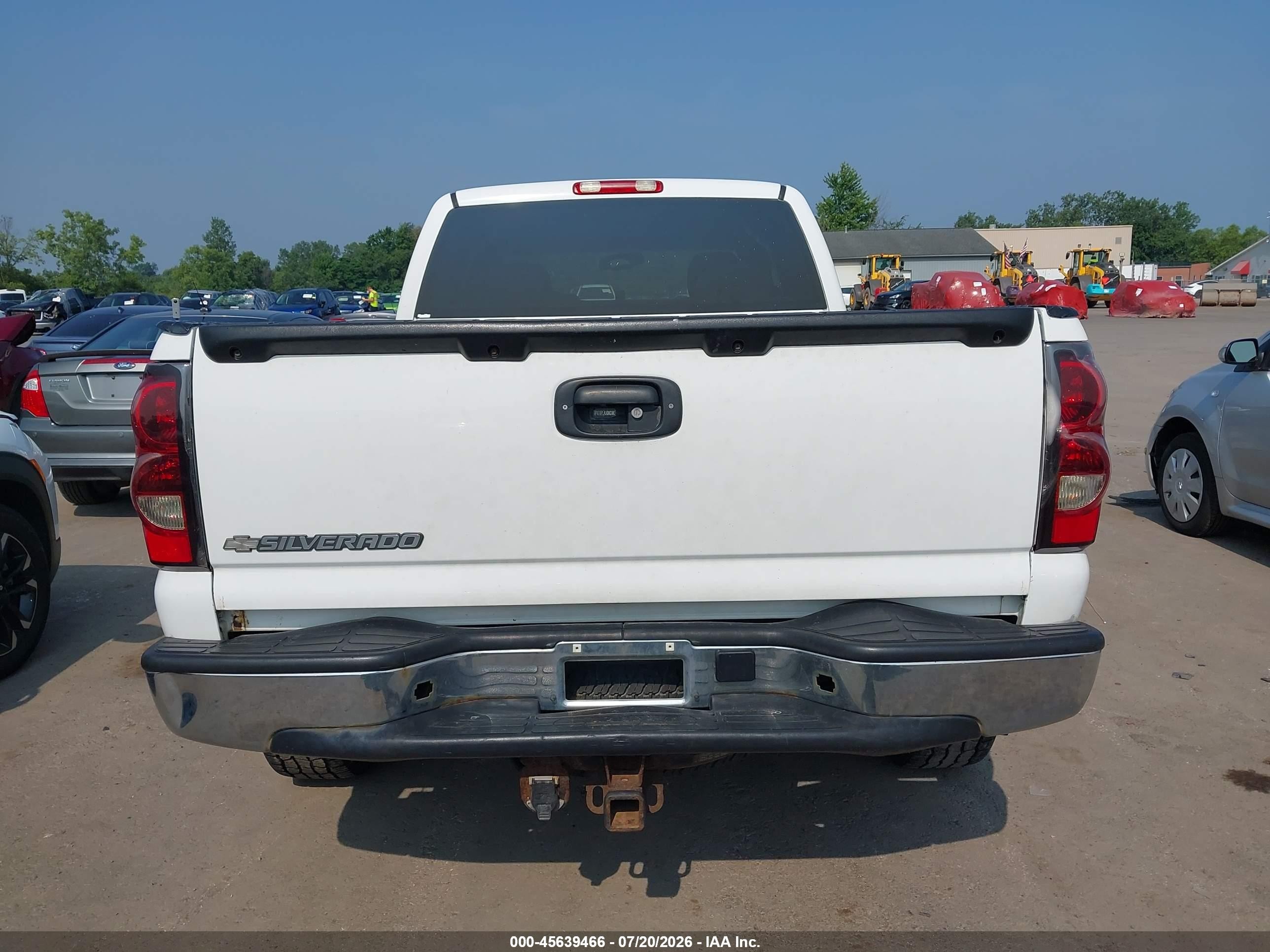 2007 Chevrolet Silverado 1500 Classic Lt1 White vin: 1GCEK19Z87Z204350