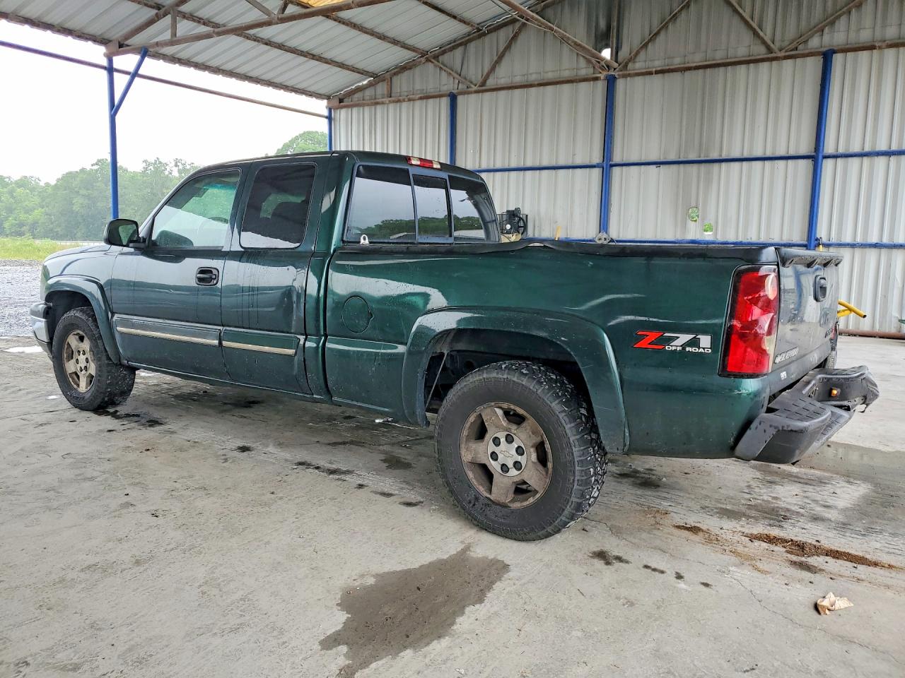 2005 Chevrolet Silverado K1500 Green vin: 1GCEK19Z95Z126660