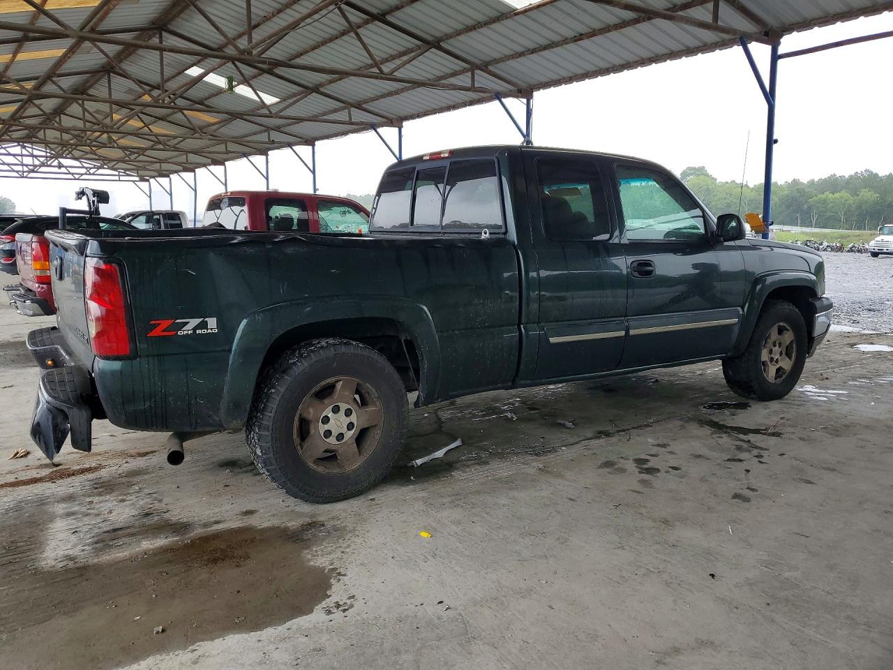 2005 Chevrolet Silverado K1500 Green vin: 1GCEK19Z95Z126660