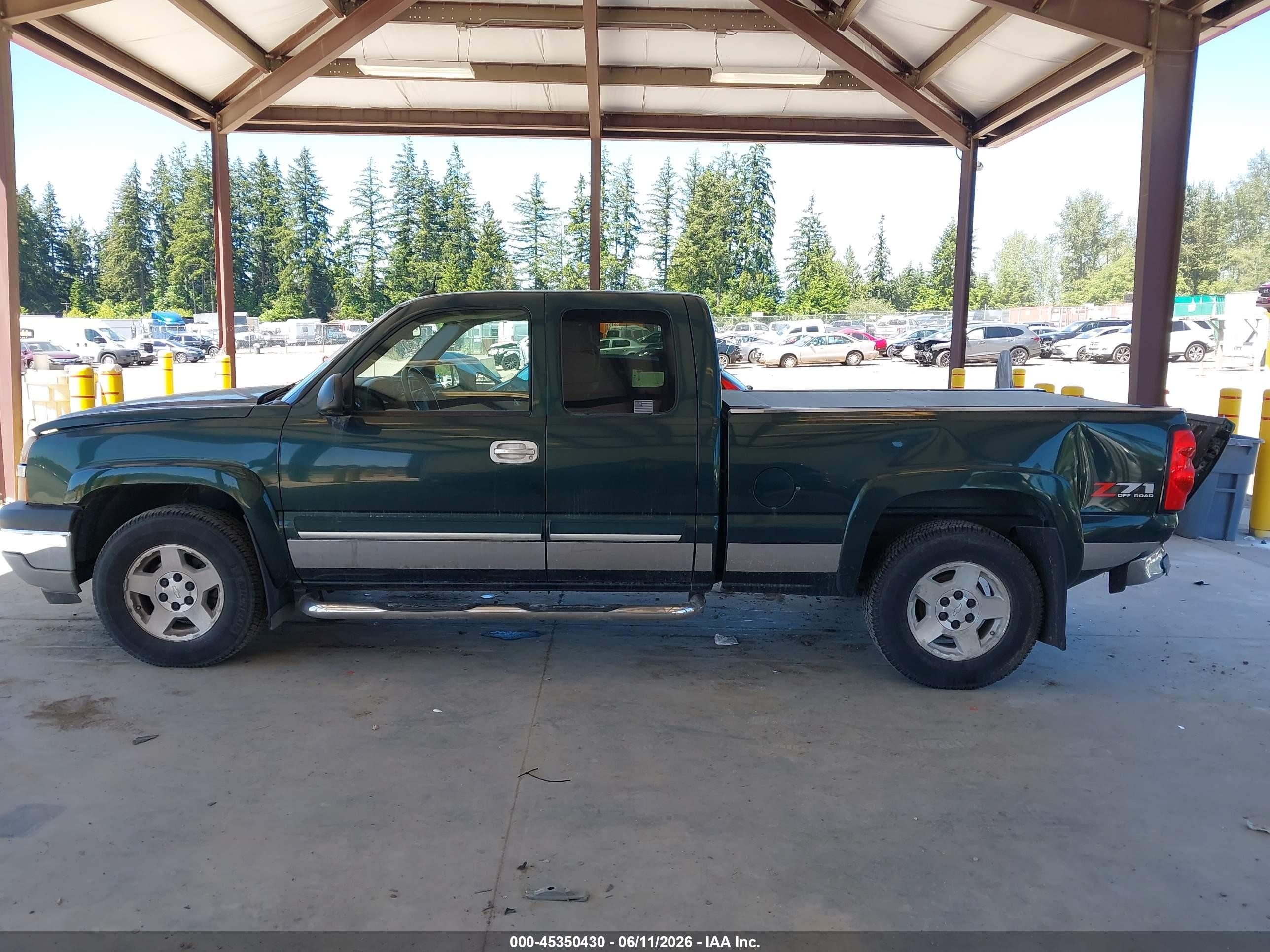 2005 Chevrolet Silverado 1500 Z71 Green vin: 1GCEK19ZX5Z253580
