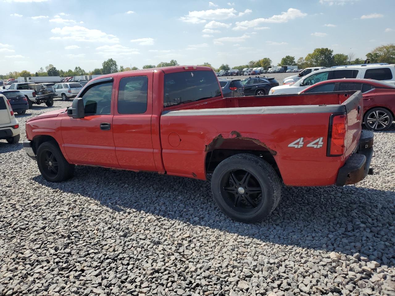 2006 Chevrolet Silverado K1500 Red vin: 1GCEK19ZX6Z226753