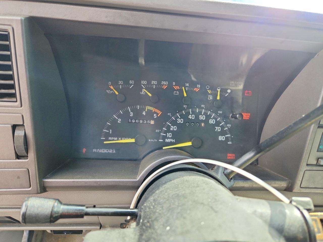 1993 Chevrolet Gmt-400 K1500 Blue vin: 1GCEK1FK8PZ143267