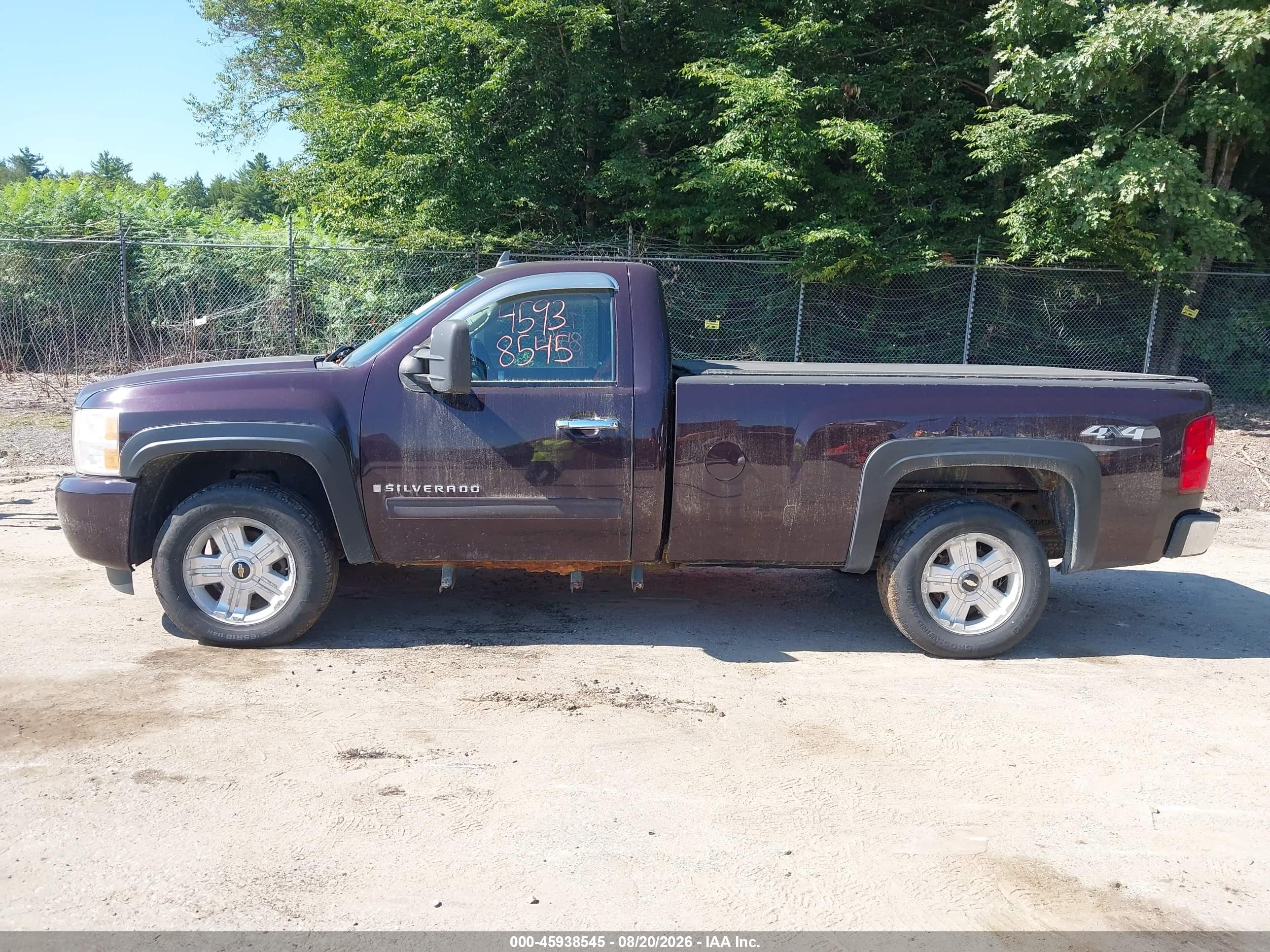 2009 Chevrolet Silverado 1500 Lt Burgundy vin: 1GCEK24JX9Z189652