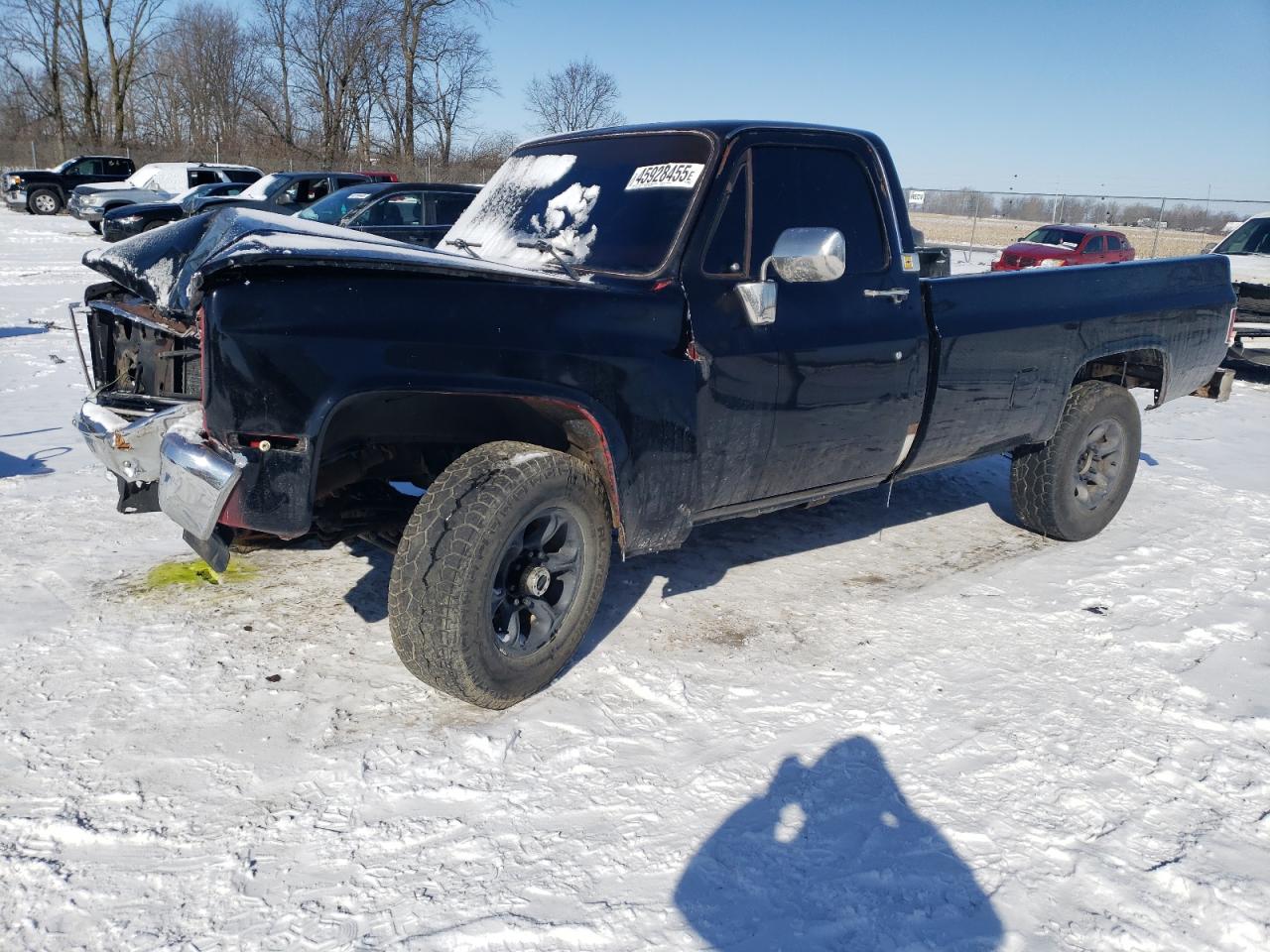 1985 Chevrolet K20  Black vin: 1GCEK24L6FF390737
