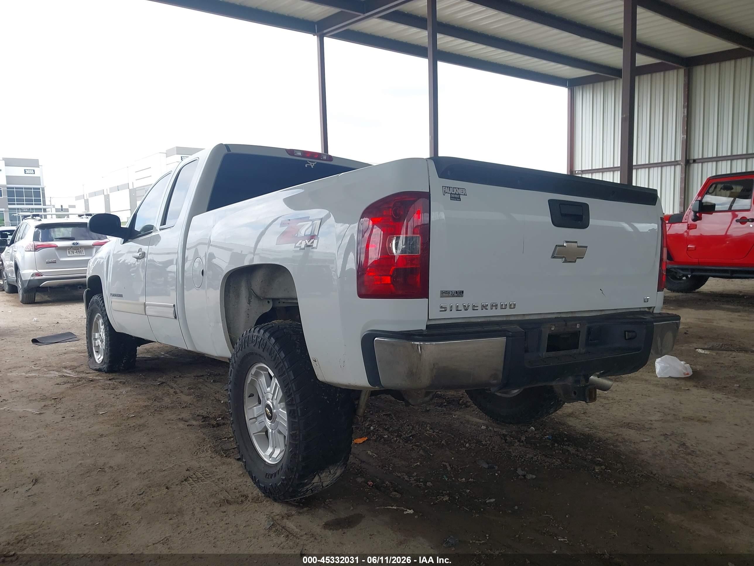 2009 Chevrolet Silverado 1500 Lt White vin: 1GCEK29009Z253486