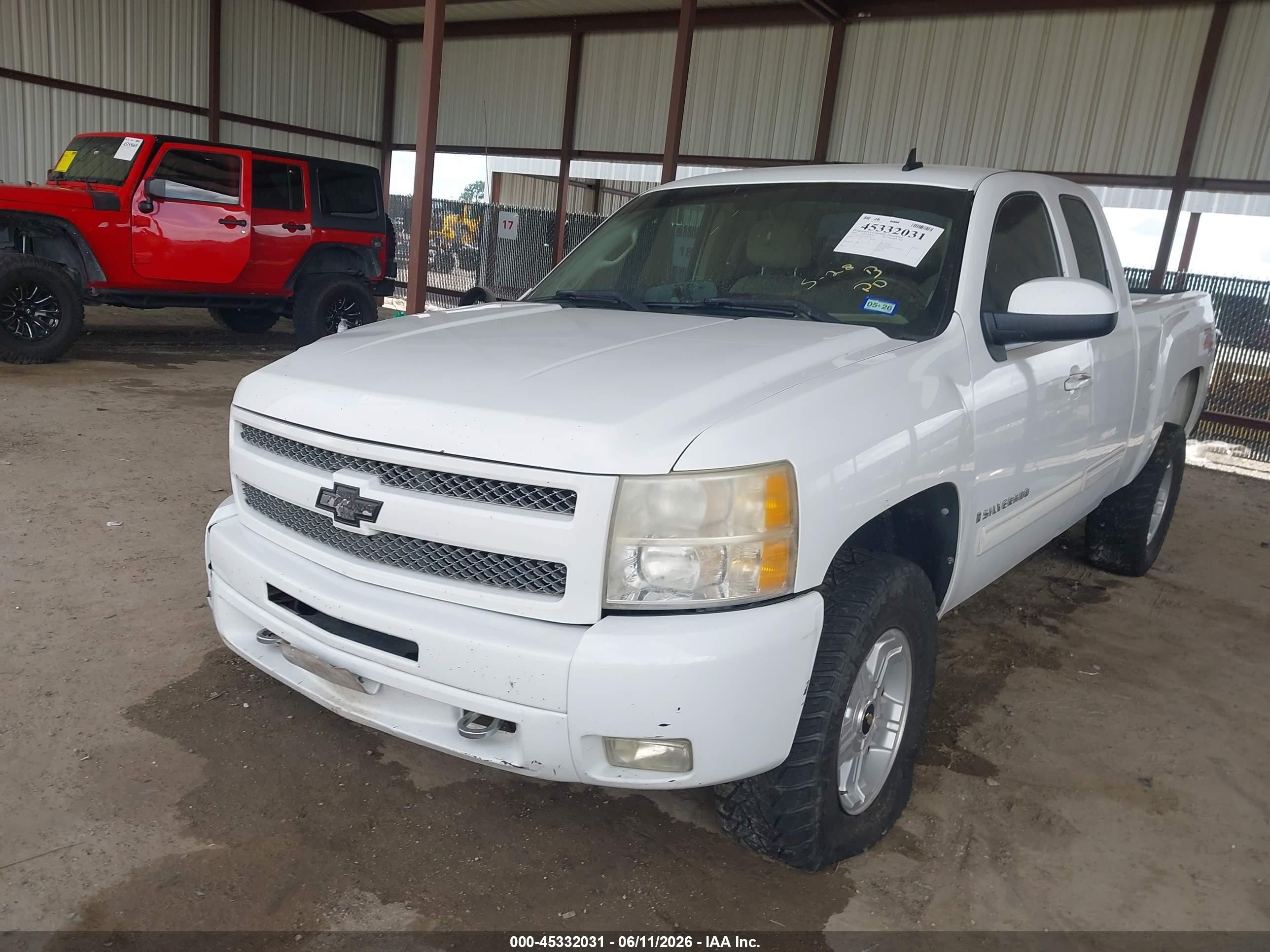 2009 Chevrolet Silverado 1500 Lt White vin: 1GCEK29009Z253486