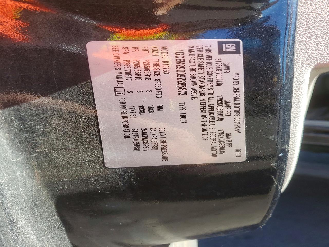 2009 Chevrolet Silverado K1500 Lt Black vin: 1GCEK29009Z285872