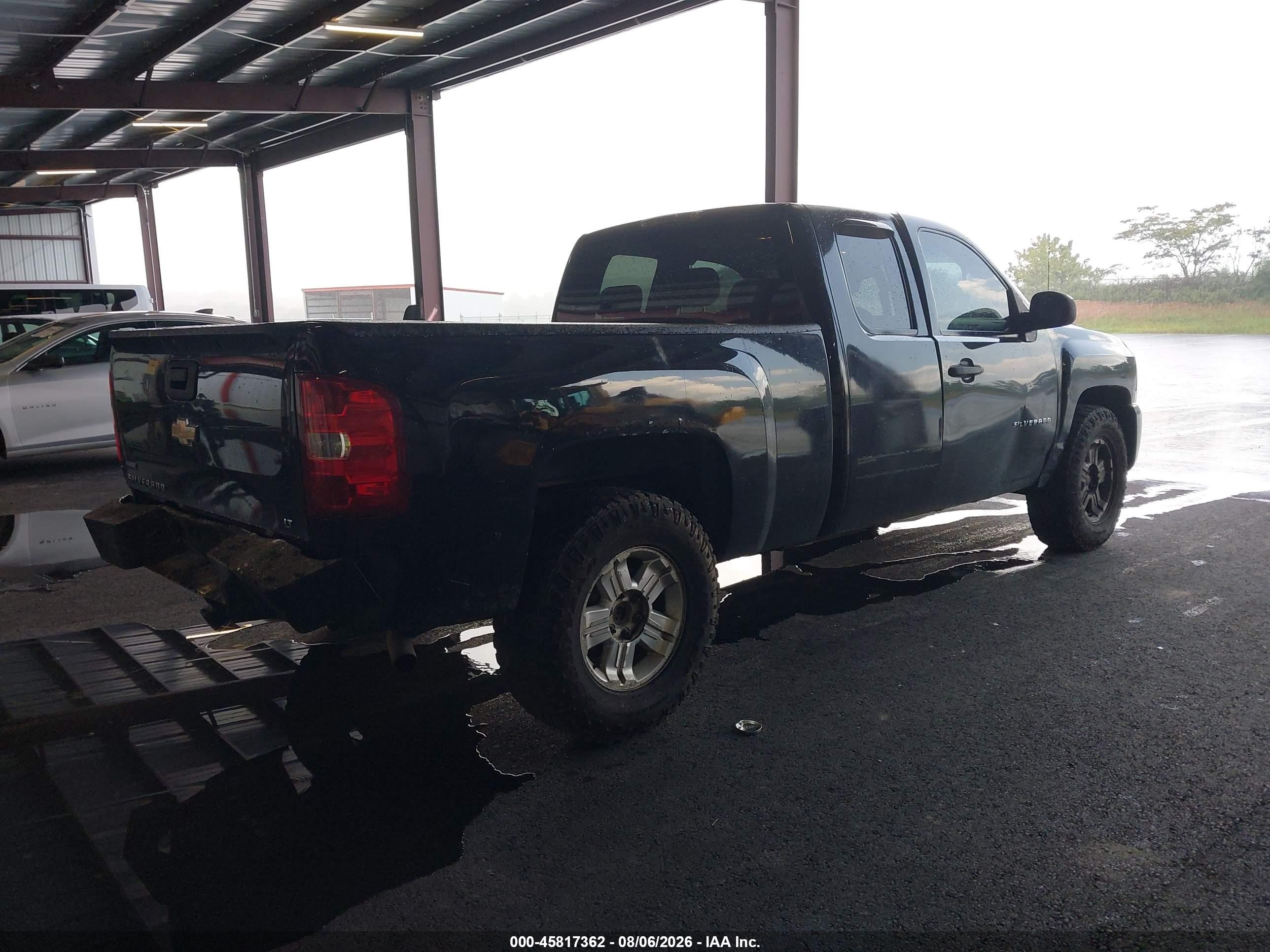 2009 Chevrolet Silverado 1500 Lt Black vin: 1GCEK29009Z288531
