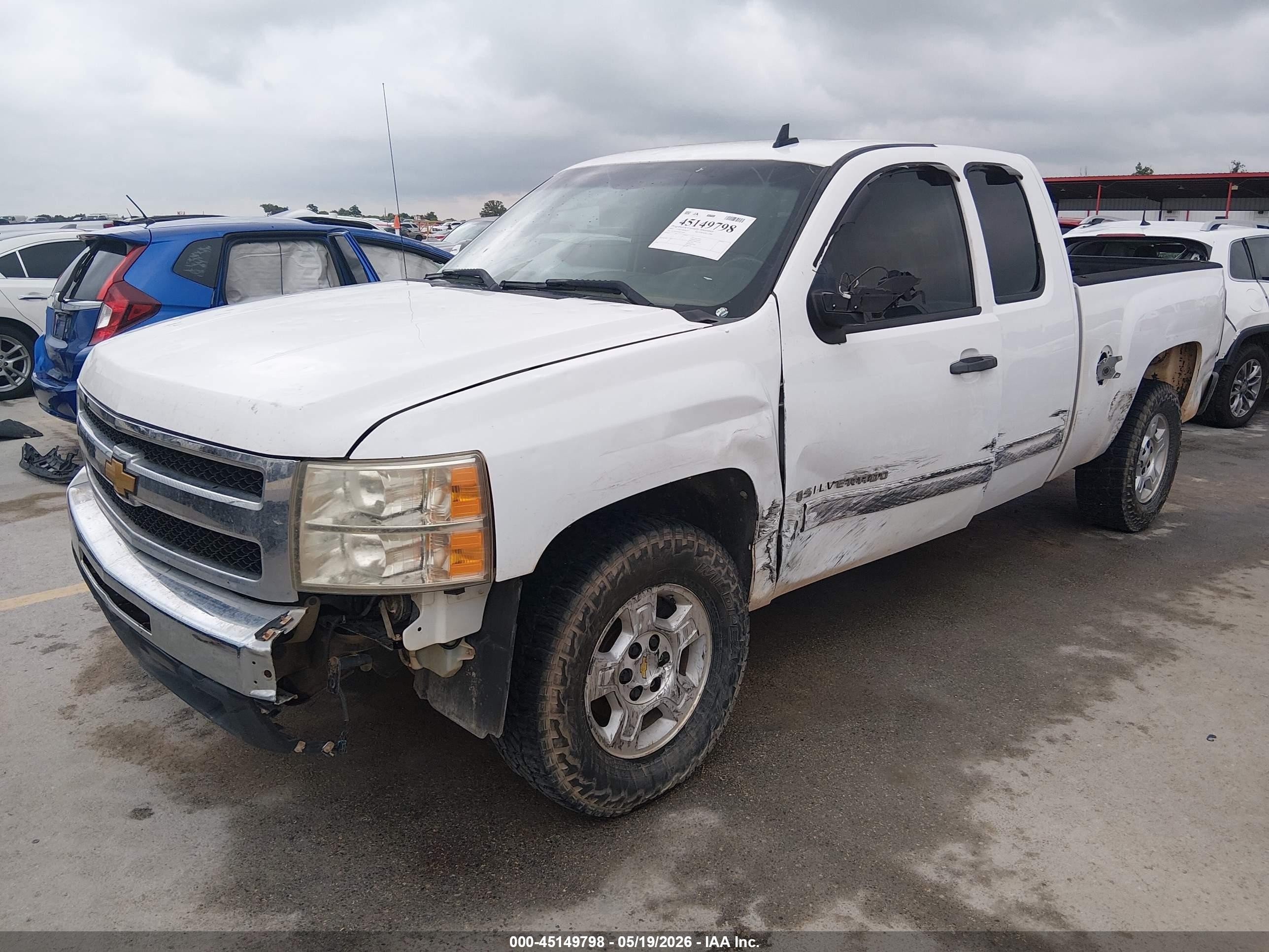 2009 Chevrolet Silverado 1500 Lt Белый vin: 1GCEK29029Z274663