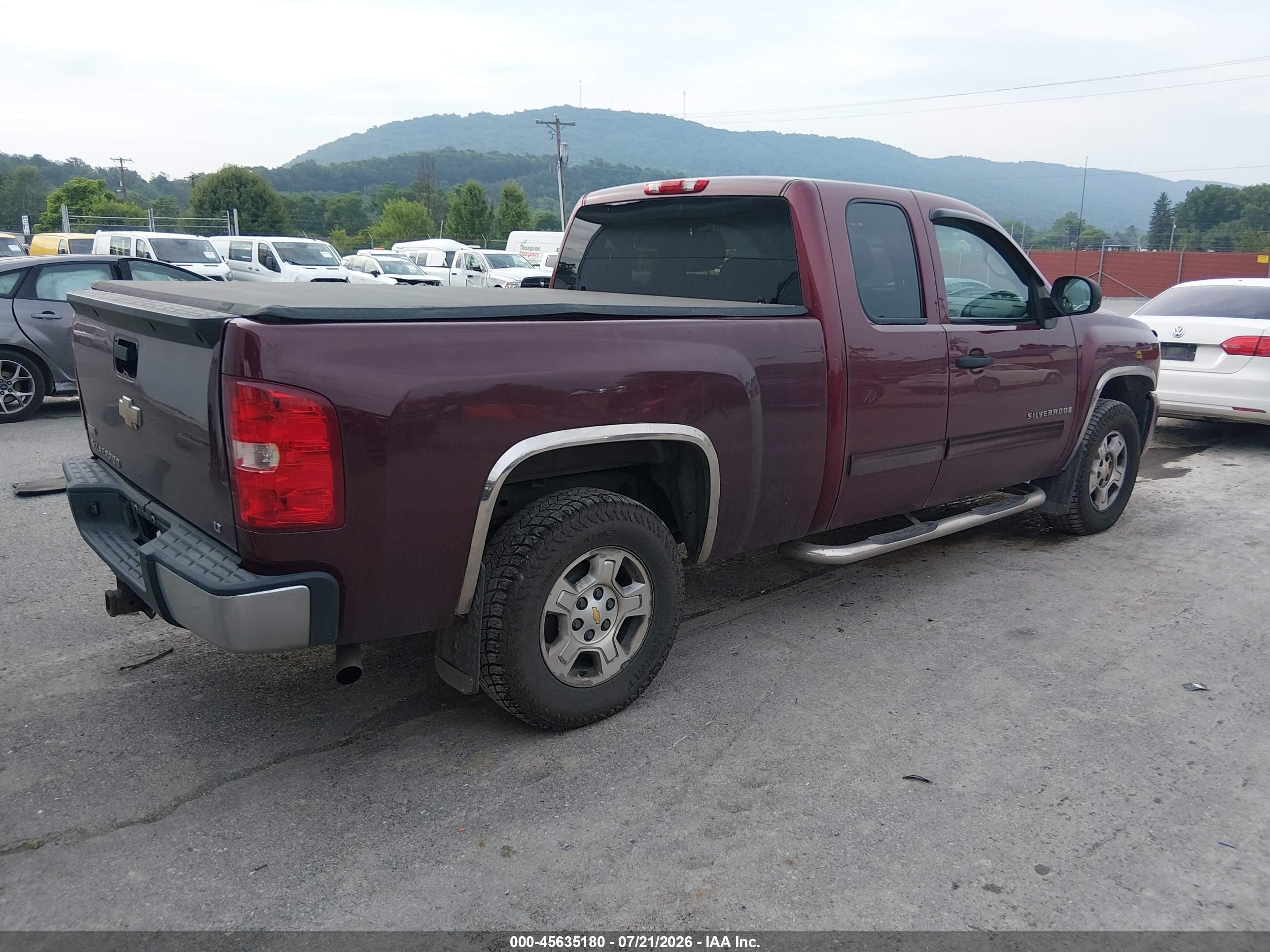 2009 Chevrolet Silverado 1500 Lt Burgundy vin: 1GCEK29039Z223026