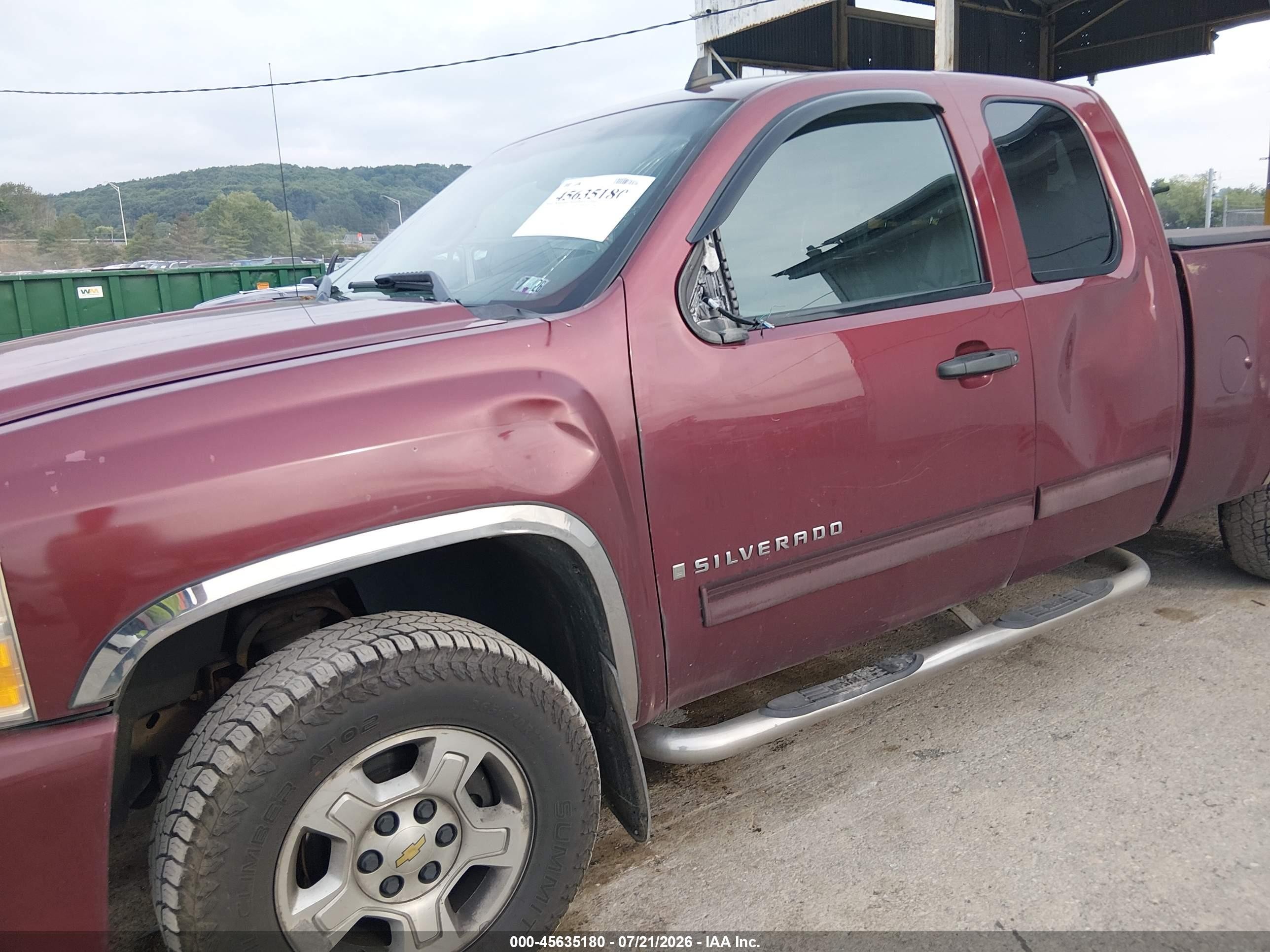 2009 Chevrolet Silverado 1500 Lt Burgundy vin: 1GCEK29039Z223026
