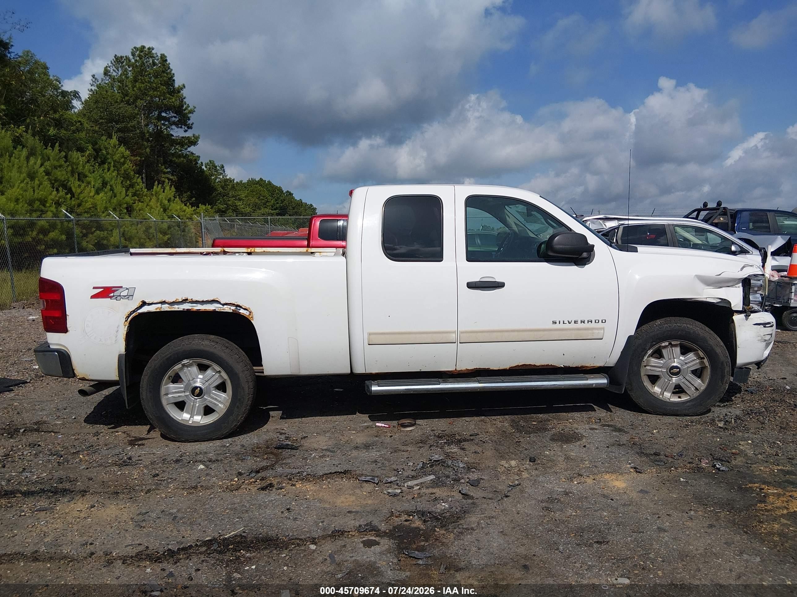 2009 Chevrolet Silverado 1500 Lt White vin: 1GCEK29039Z298342
