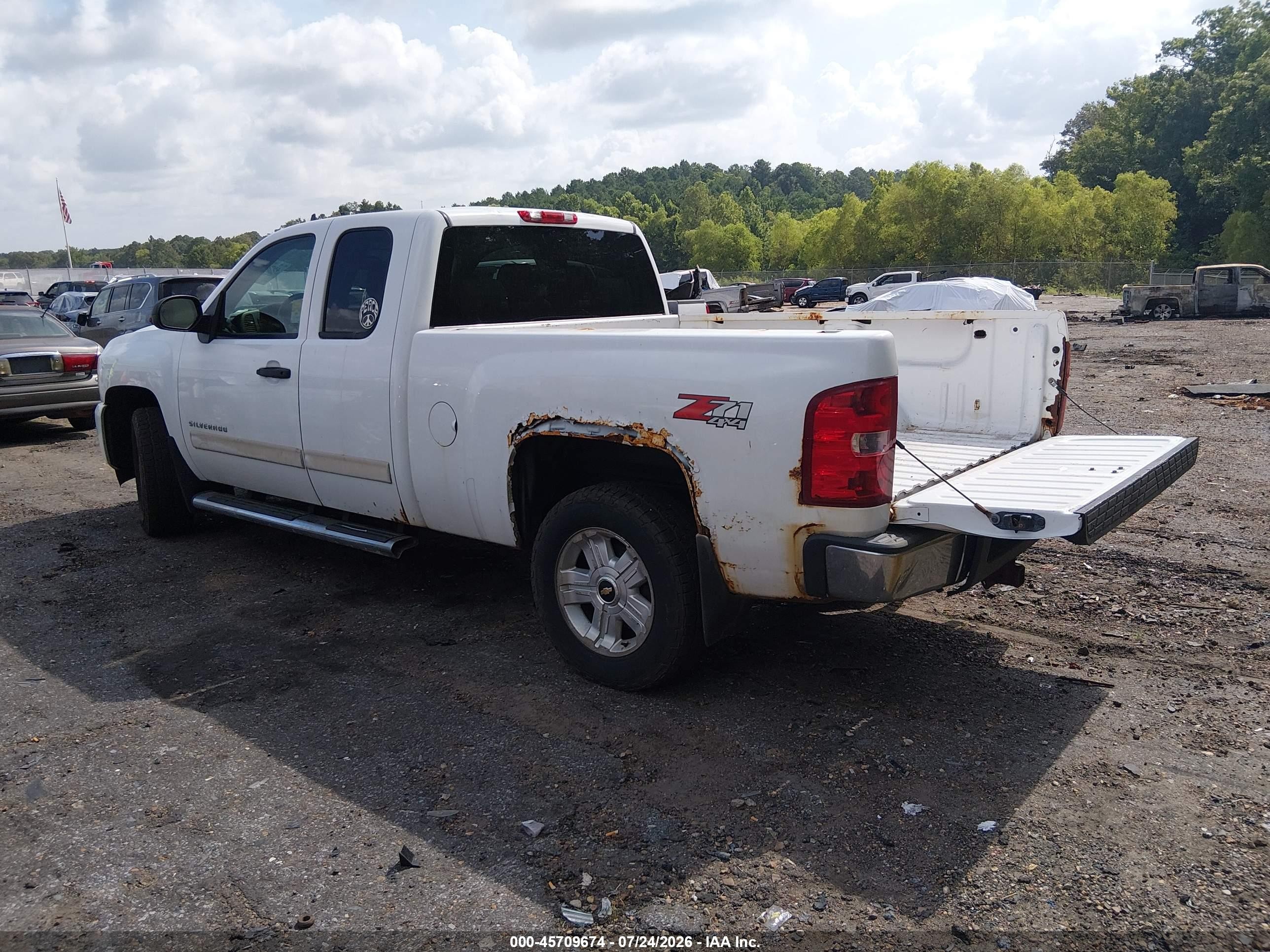 2009 Chevrolet Silverado 1500 Lt White vin: 1GCEK29039Z298342
