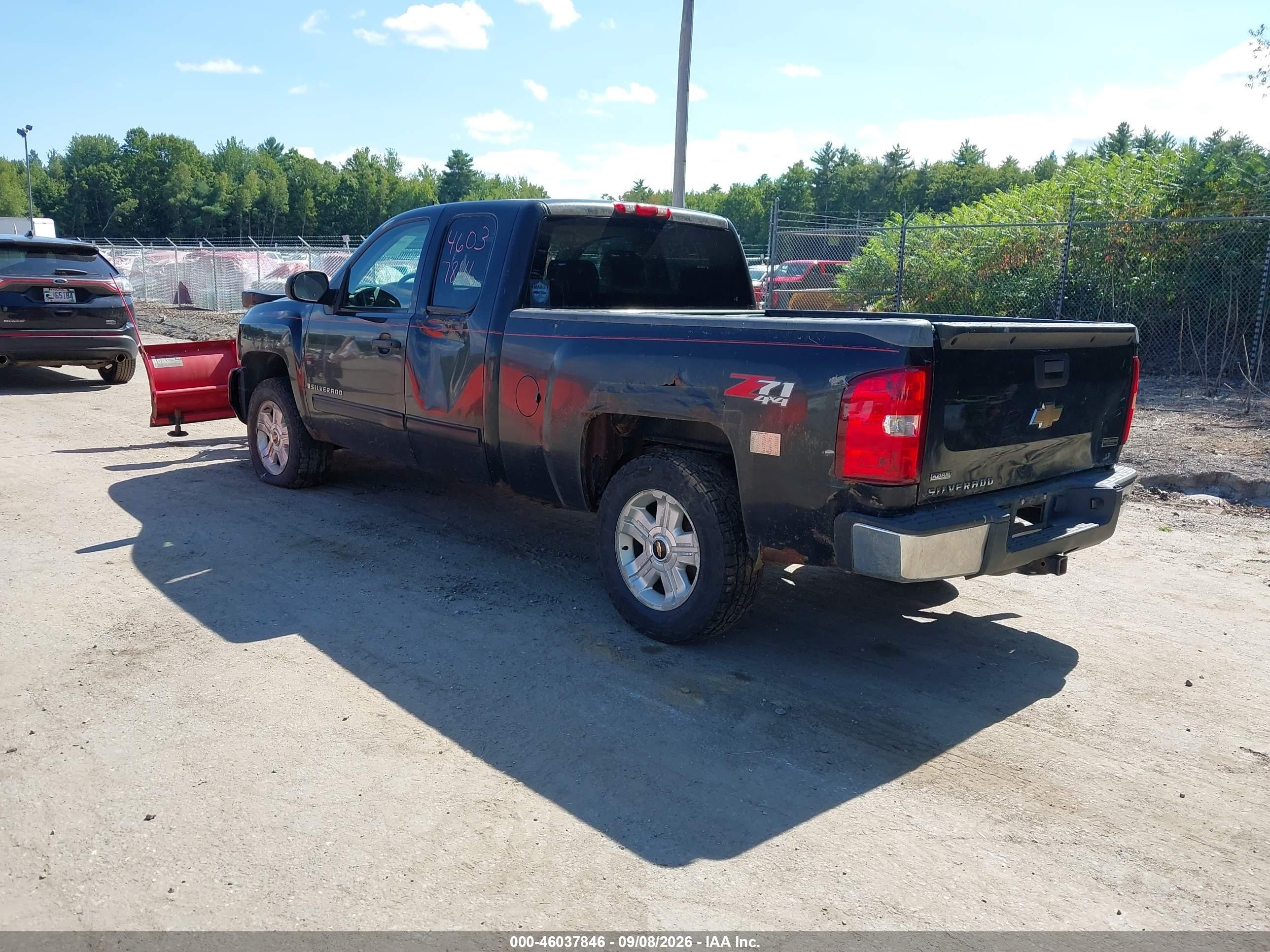 2009 Chevrolet Silverado 1500 Lt Black vin: 1GCEK29049Z184155