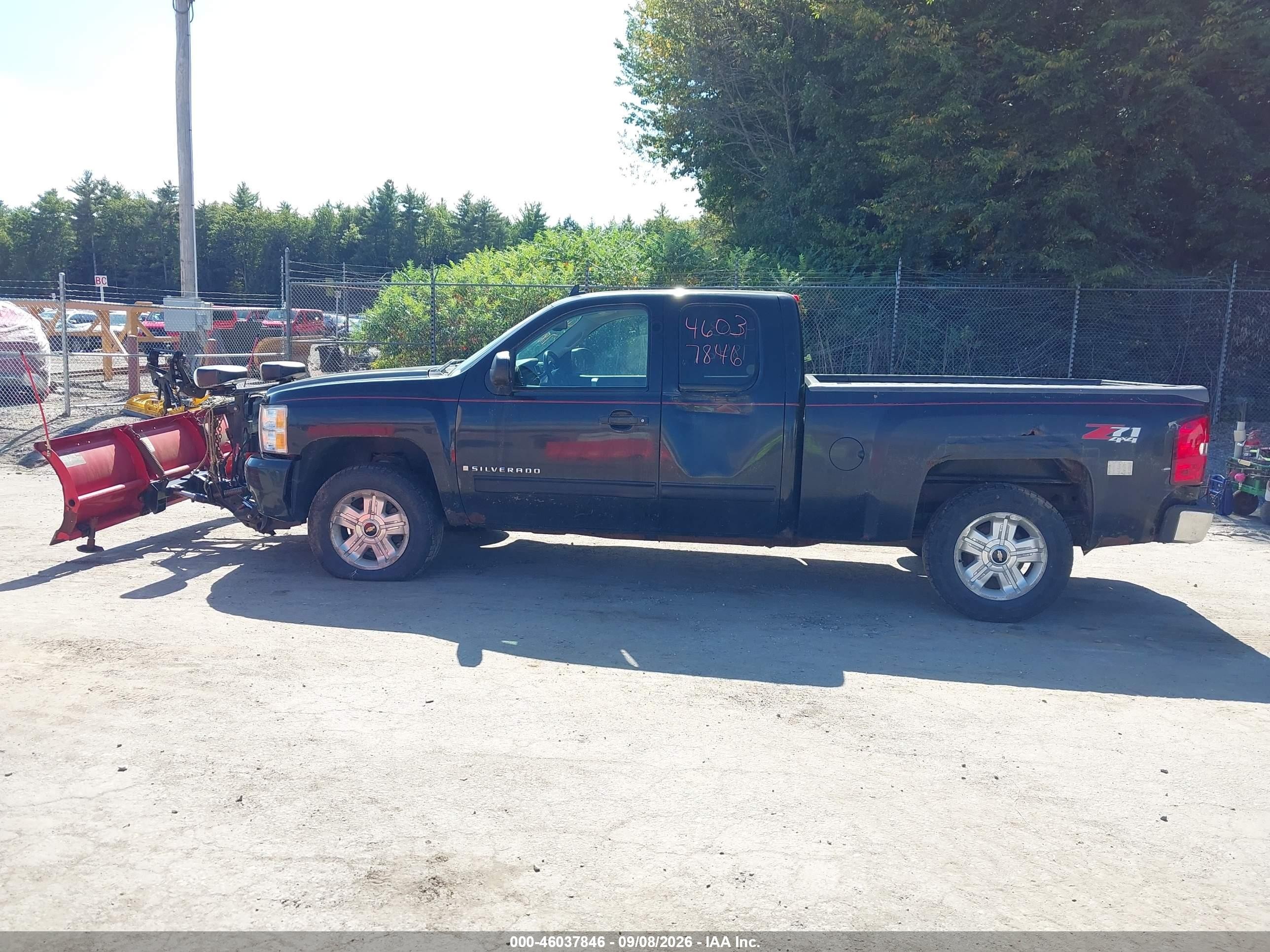2009 Chevrolet Silverado 1500 Lt Black vin: 1GCEK29049Z184155