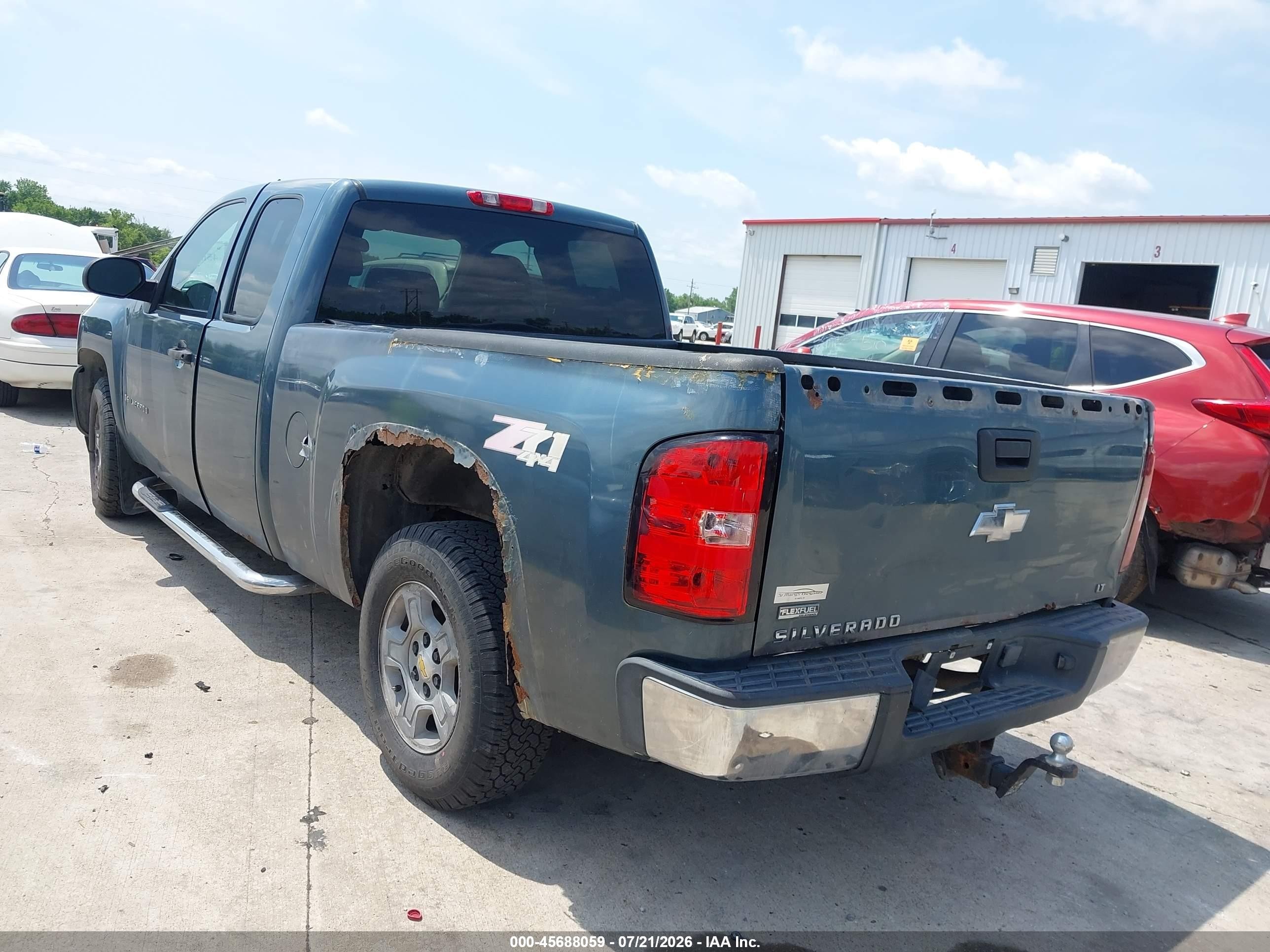 2009 Chevrolet Silverado 1500 Lt Blue vin: 1GCEK29049Z227571