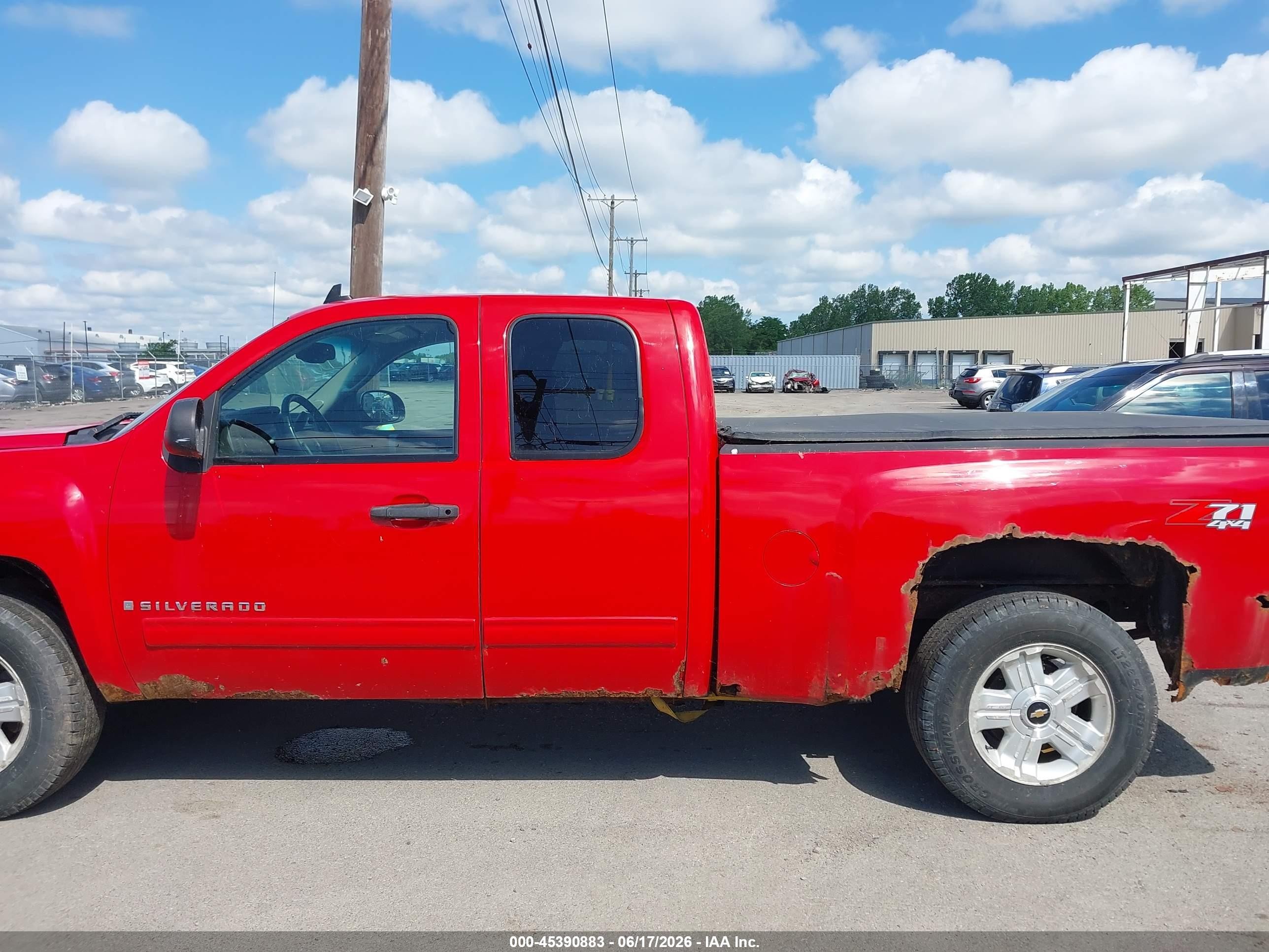 2009 Chevrolet Silverado 1500 Lt Red vin: 1GCEK29049Z272770