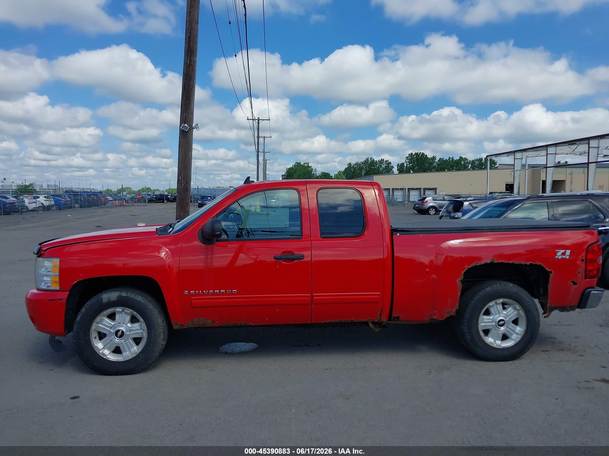 2009 Chevrolet Silverado 1500 Lt Red vin: 1GCEK29049Z272770