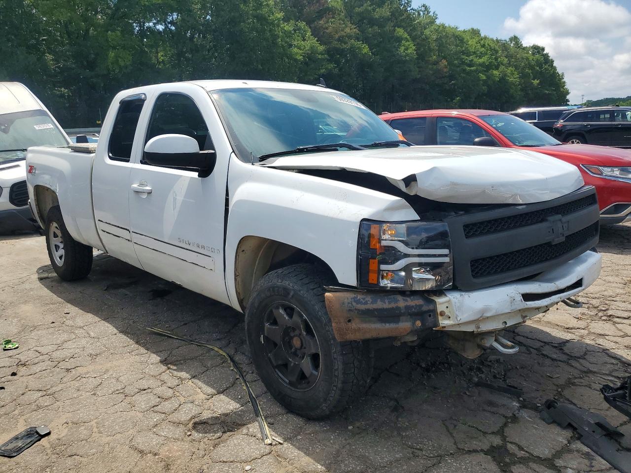 2009 Chevrolet Silverado K1500 Lt White vin: 1GCEK29059Z224145